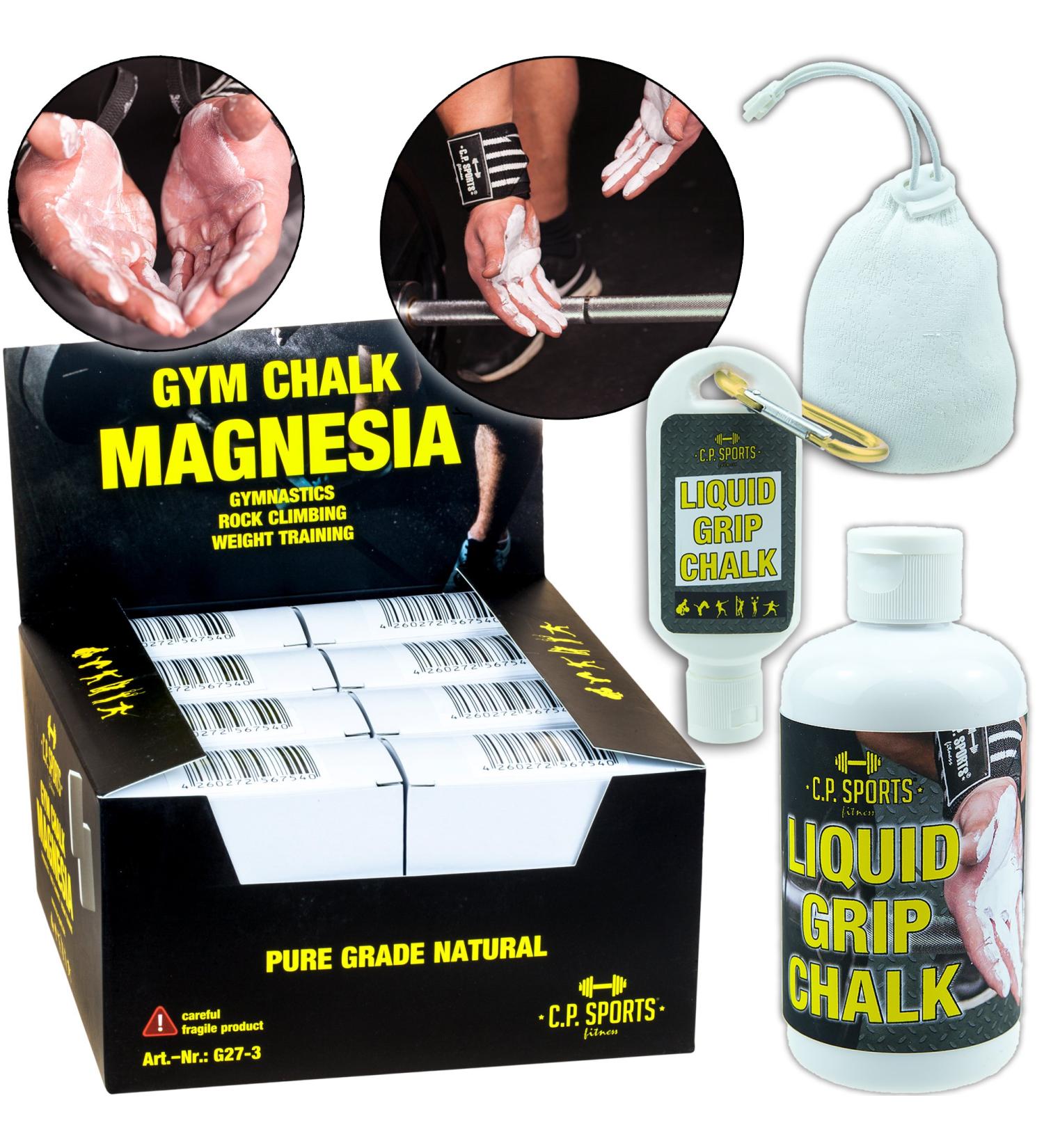 C.P.Sports Liquid Grip Chalk - Premium Magnesia for Climbing Bouldering & Weightlifting - 50ml - Enhance Your Grip & Performance - Buy Online on GoSupps.com