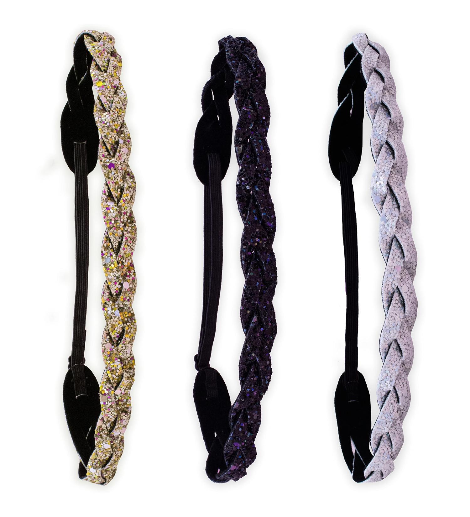 Sparkly Glitter Headbands for Girls - Adjustable, No Slip Hair Accessories for Kids, Tweens, and Teens - FROG SAC - Buy Online on GoSupps.com