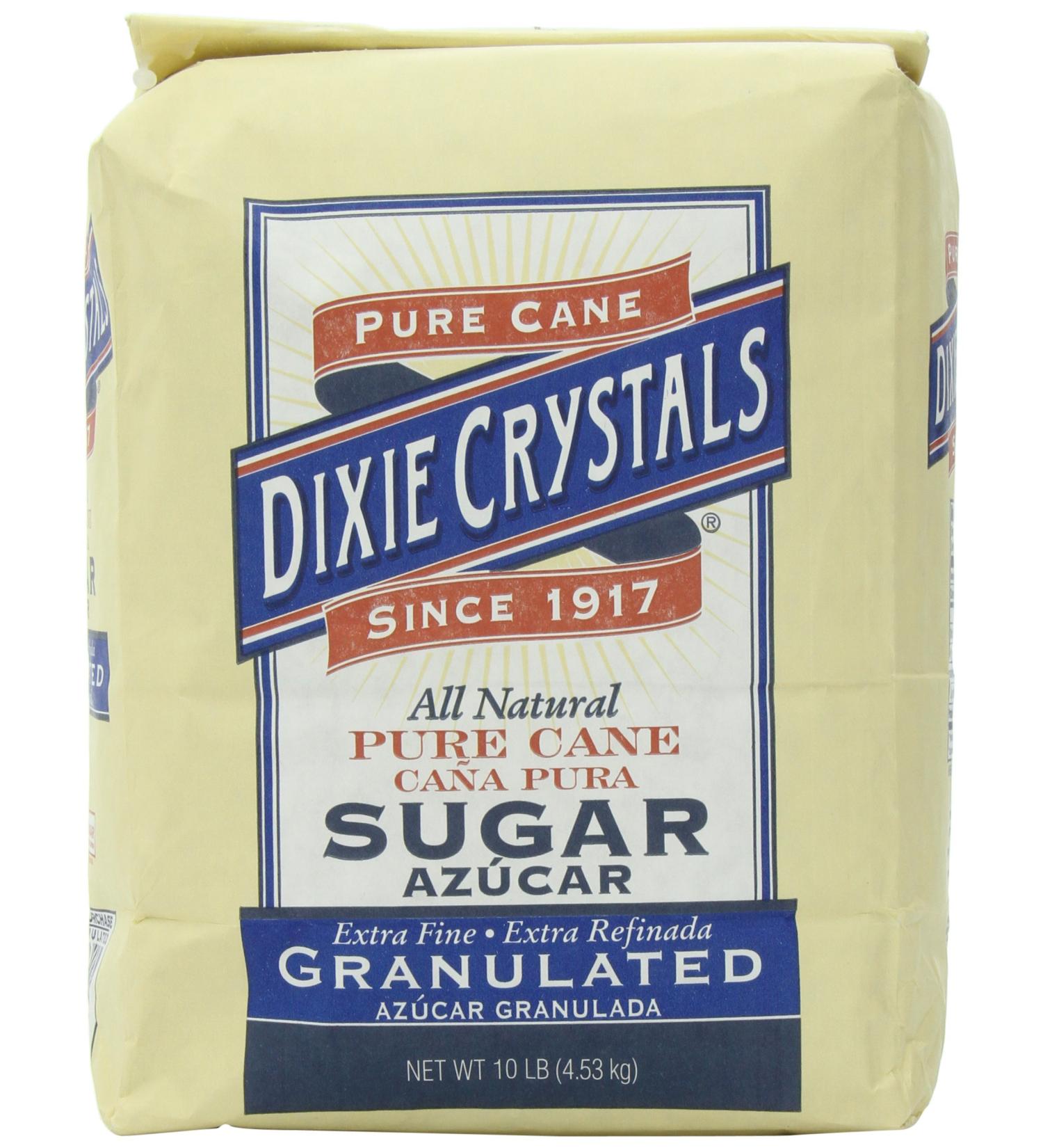 Dixie Crystals Extra Fine Granulated Sugar 10 lb - Pack of 1 | High Quality Sweetener for Baking and Cooking - Buy Online on GoSupps.com