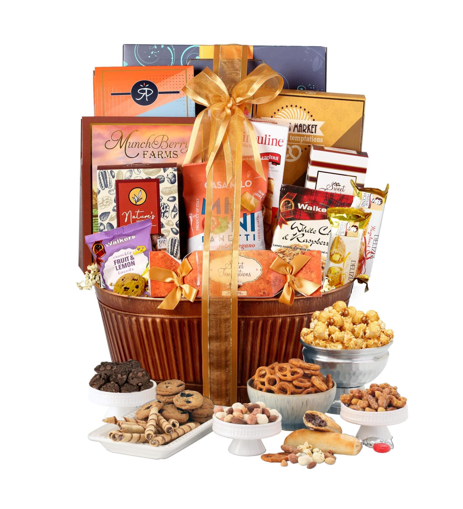 Broadway Basketeers Condolences Gourmet Gift Basket  Kosher Sympathy Food Gift Baskets for Delivery  Perfect Care Package Box or Assorted Snack Gifts for Bereavement  Loss  Funeral  or Shiva - Buy Online on GoSupps.com