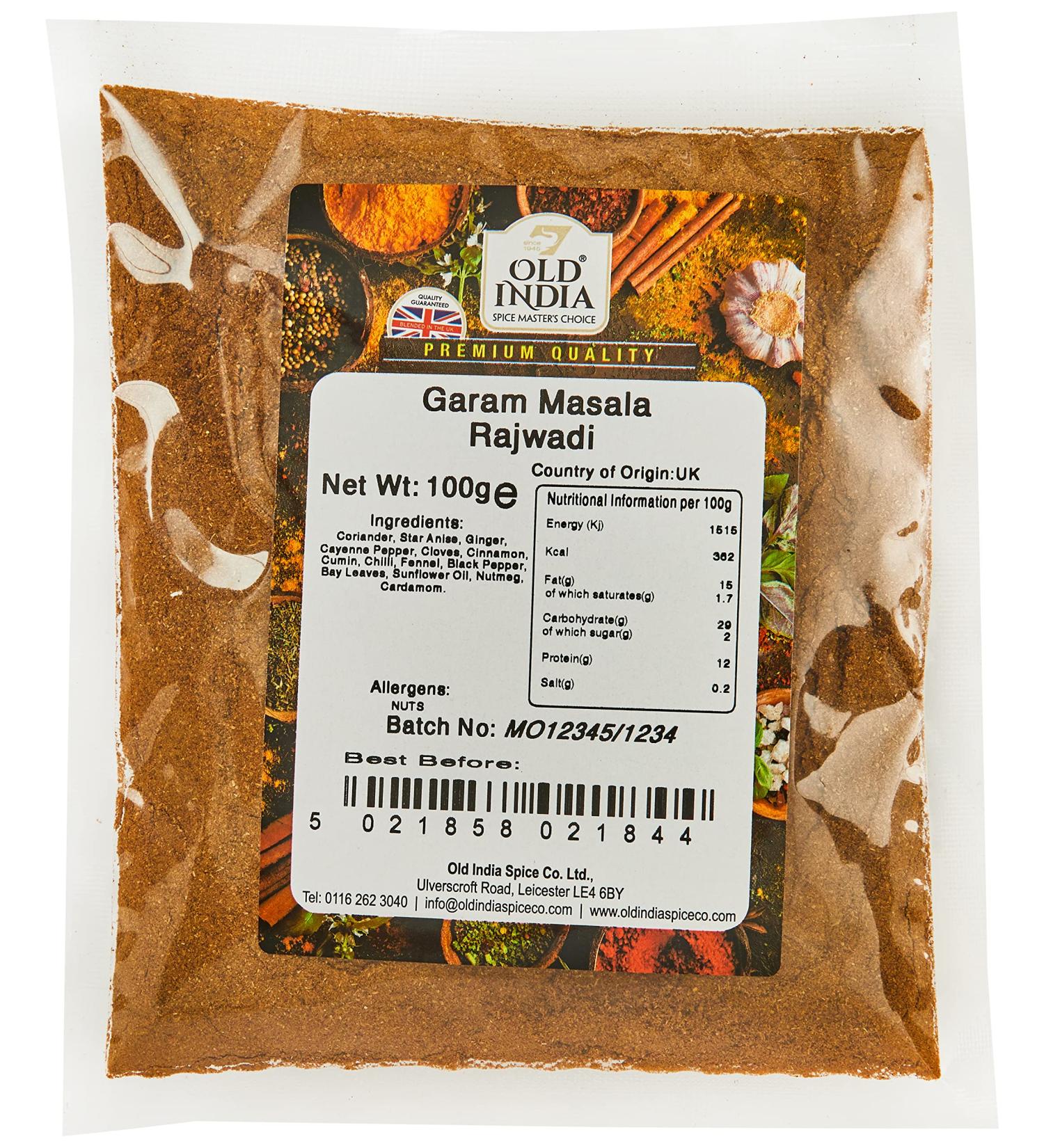 Old India Garam Masala Rajwadi 100g - Buy Online on GoSupps.com
