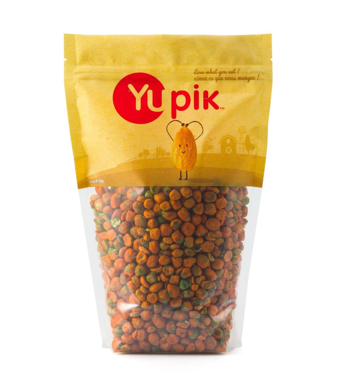 Yupik Sriracha Coated Green Peas Crunchy Roasted Spicy 1Kg 1 kg (Pack of 1) - Buy Online on GoSupps.com