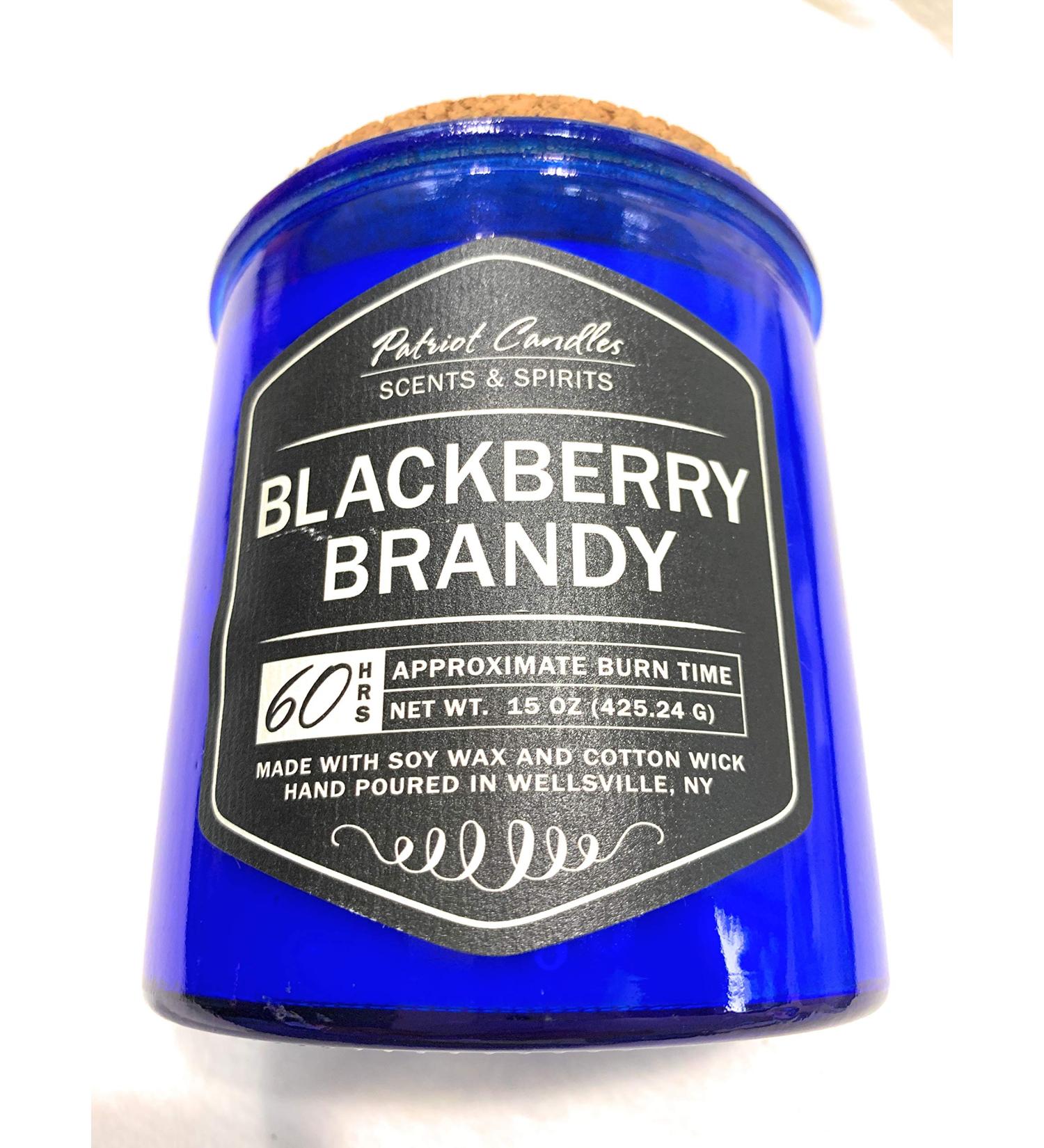 Blackberry Brandy Patriot Candles soy wax cotton wick 60 hrs