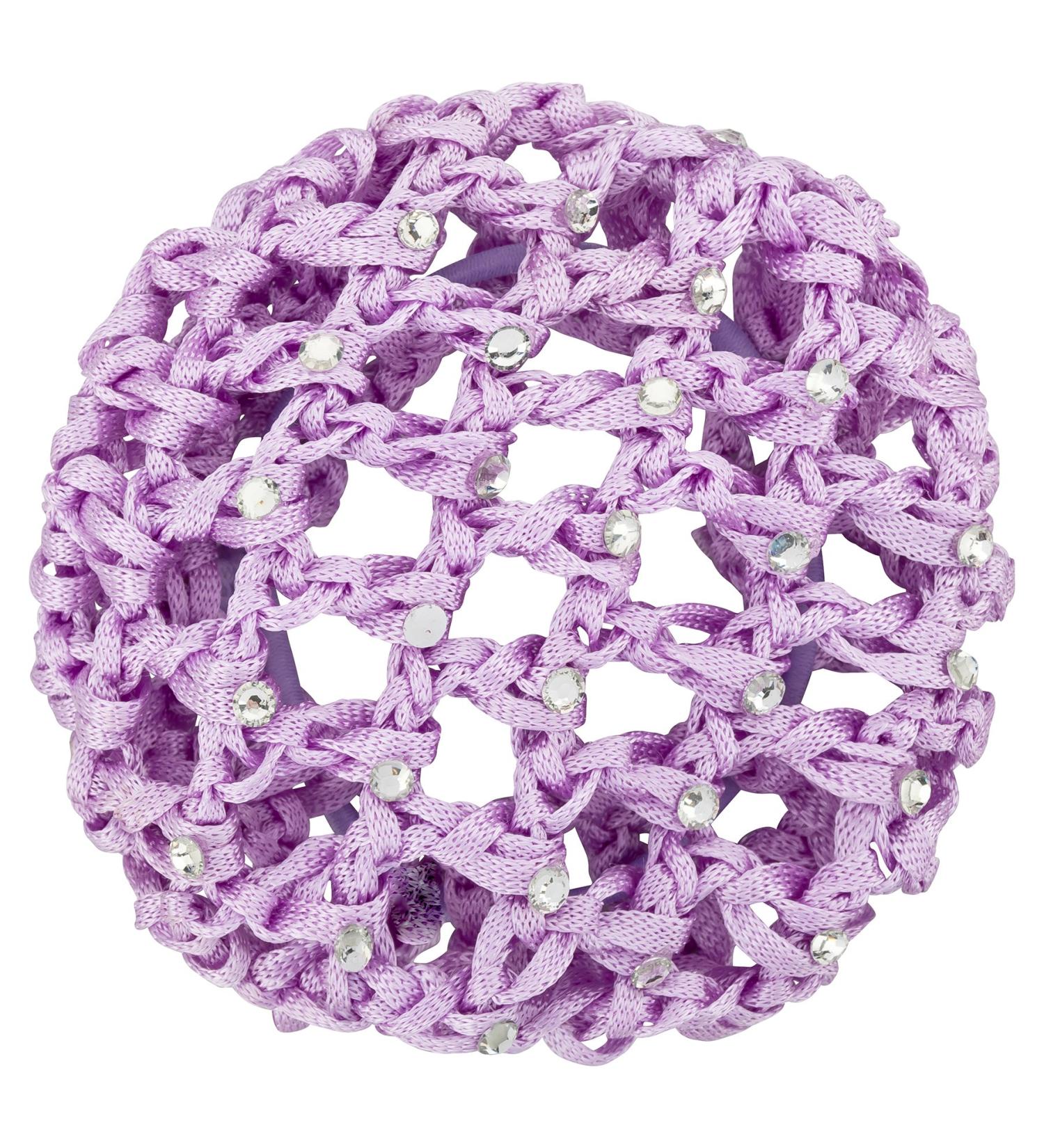 Dance Pattern Ballet Duttnetz - Mila | Glittering Stones & Hair Tie | Lavender | Perfect for Women & Children - International Shipping Available - Buy Online on GoSupps.com