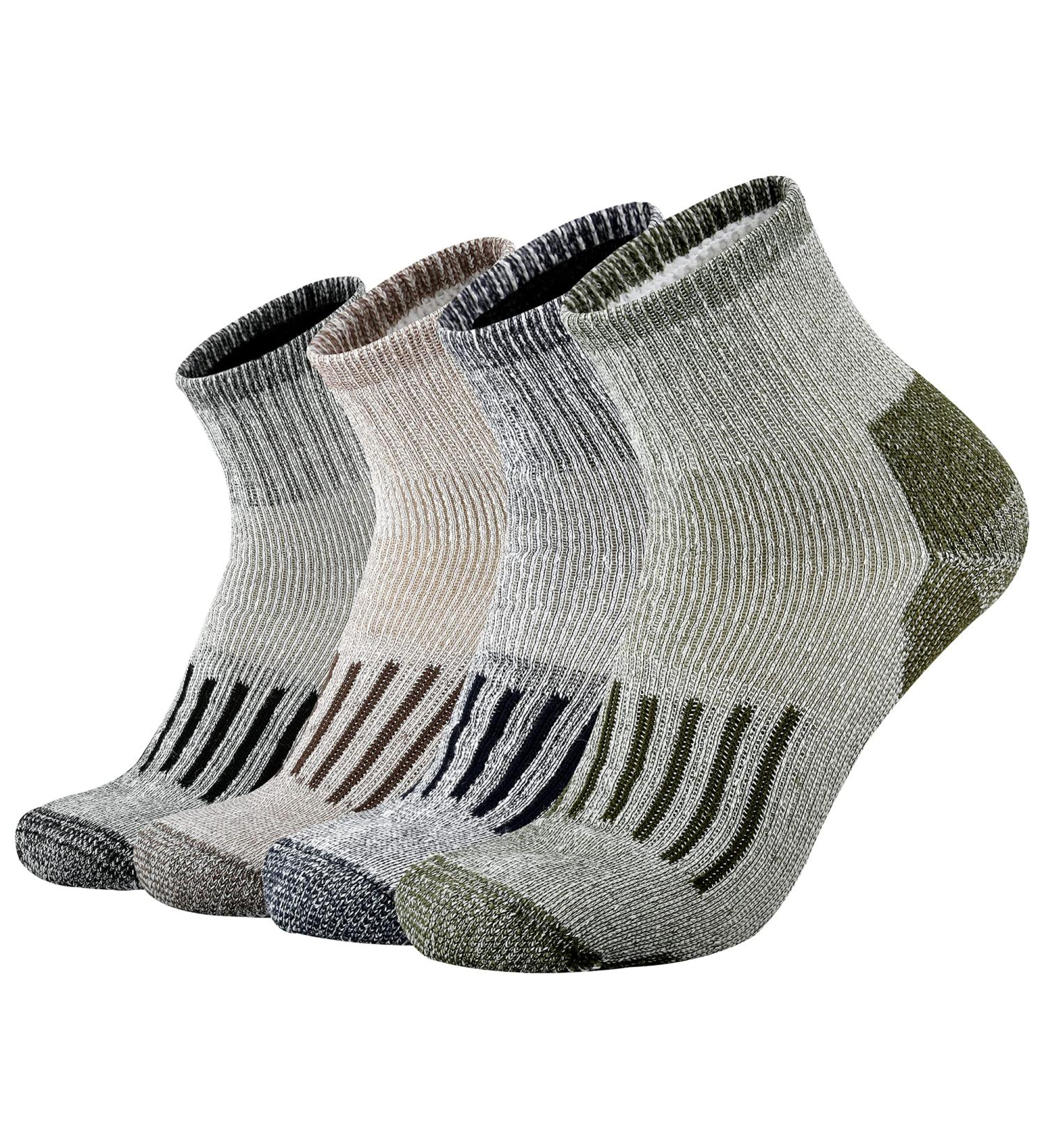 ONKE Merino Wool Low Cut Socks for Men - Outdoor Trail Running Hiking | Moisture Wicking Control | All Season Quarter Socks - Mixcolor1 10-13 - Buy Online on GoSupps.com