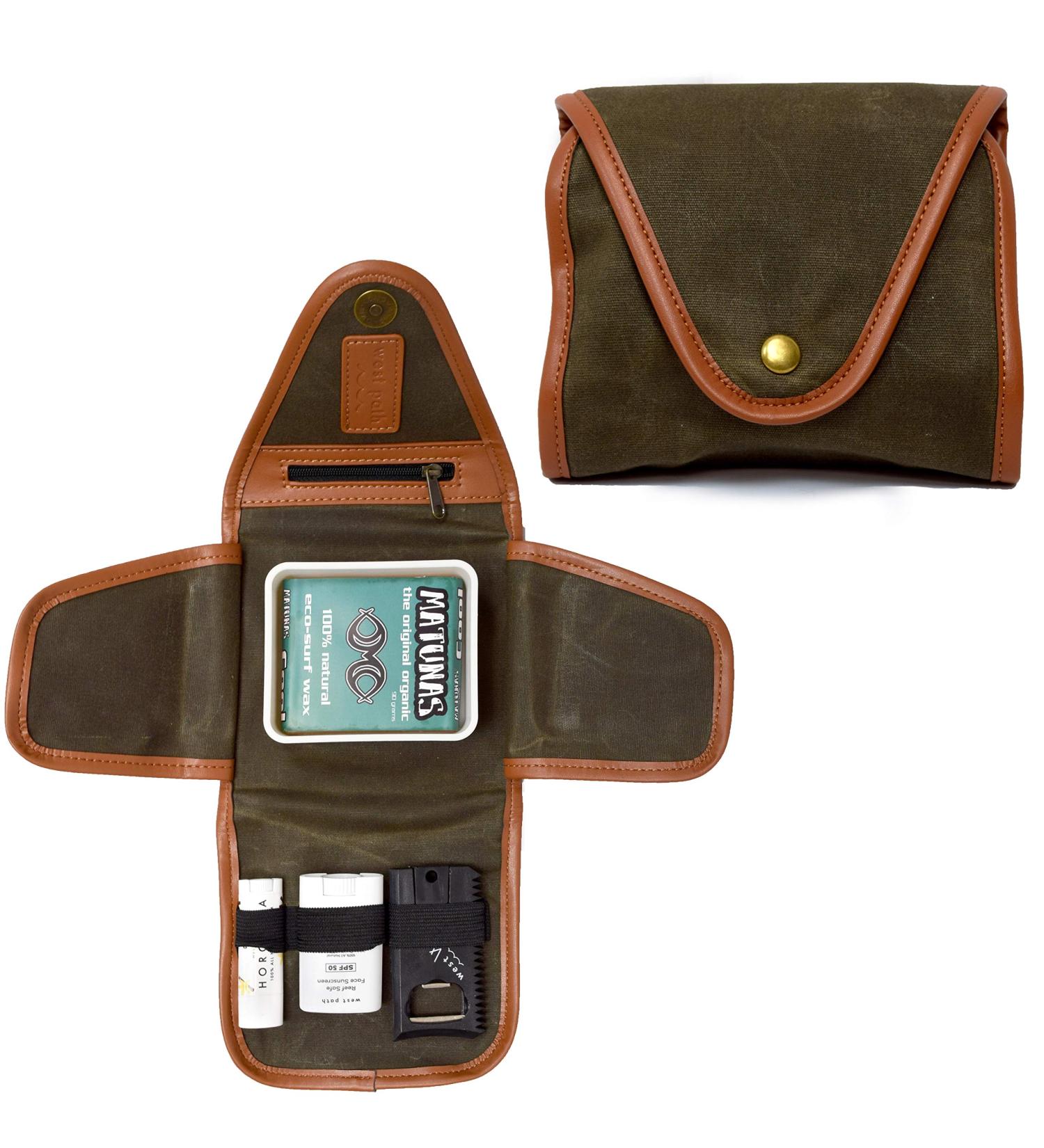 Surfer Gift Set with Surf Wax Holder, Organic Sunscreen, Lip Balm, Scraper, and Fin Key | Green Matunas Surf Kit - Buy Online on GoSupps.com