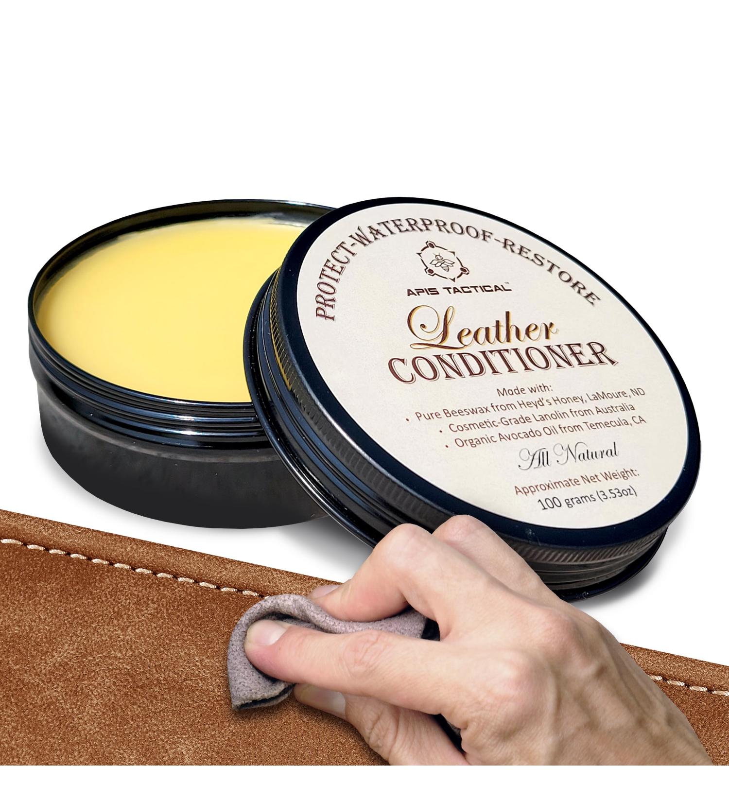 Leather Conditioner - Premium Leather Balm for Gloves Bags & Shoes - Restore & Protect Your Leather - Buy Online on GoSupps.com