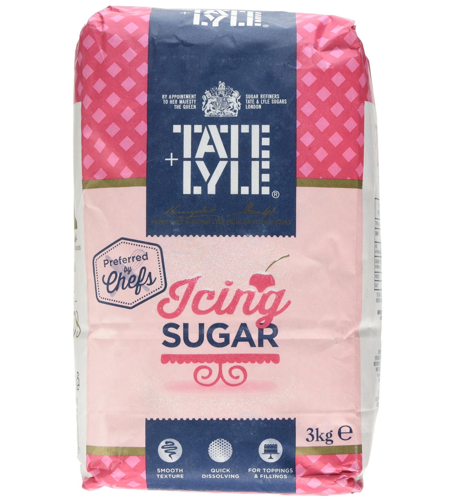 Tate & Lyle Icing Sugar 3kg - Premium Quality for Baking and Confectionery - Buy Online on GoSupps.com