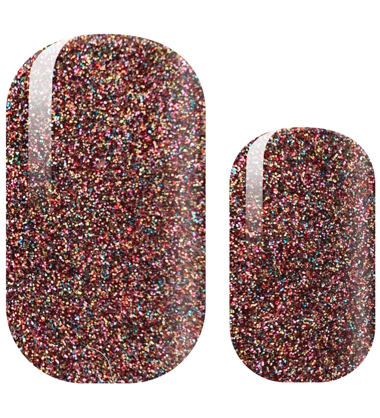 Avoa Beauty Nail Film - When the Party's Over | Black & Colorful Glitter Nail Wraps | 16 Long-Lasting Self-Adhesive Nail Designs - Buy Online on GoSupps.com