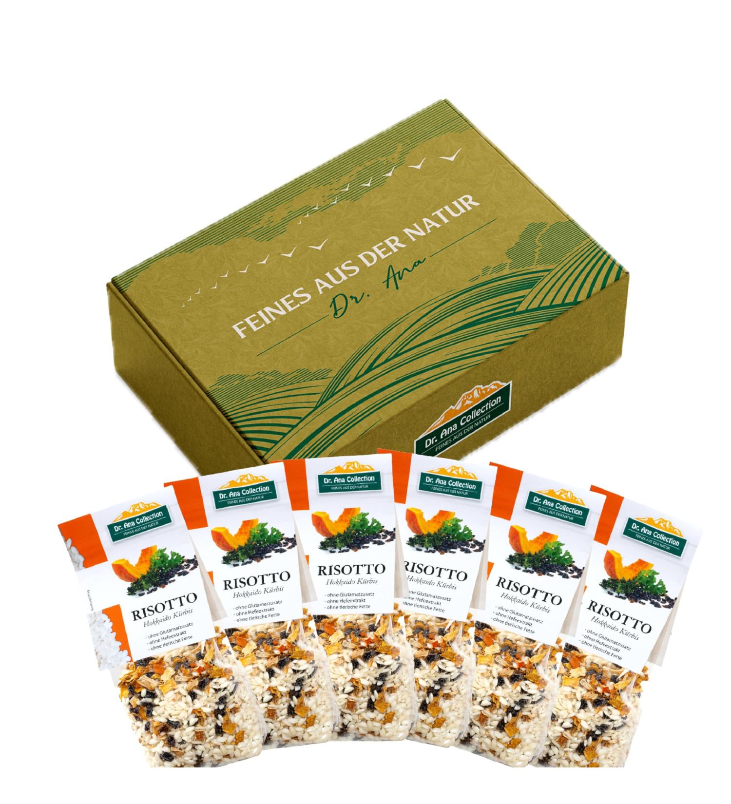 Dr.Ana Collection Italian Risotto Hokkaido Pumpkin | Vegan Additive-Free 100% Arborio Rice | 6 x 200g Pack | International Shipping Available - Buy Online on GoSupps.com