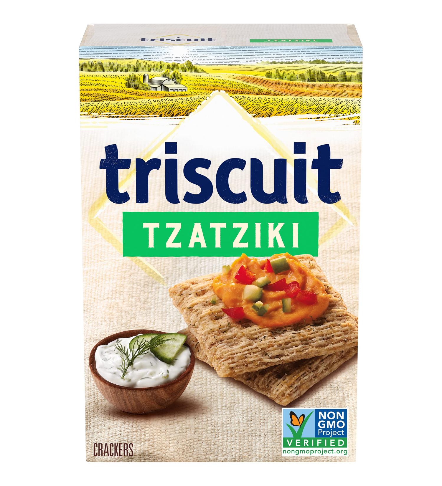 Triscuit Tzatziki Whole Grain Wheat Crackers 8.5 oz - Delicious Snack Option - Buy Online on GoSupps.com