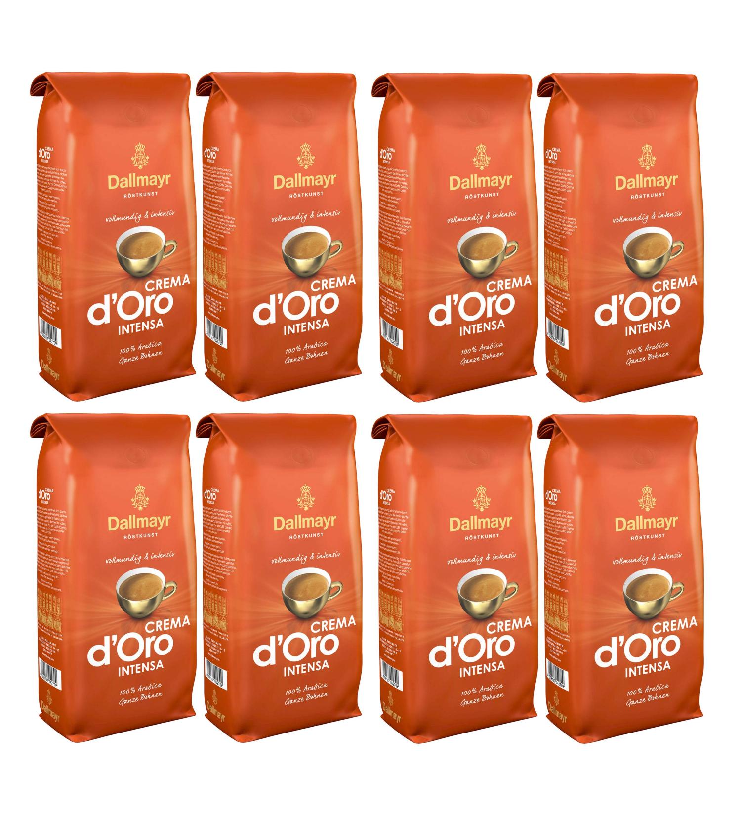 Dallmayr Crema d Oro Intensa Coffee Beans Pack of 8 8 x 1000g - Buy Online on GoSupps.com