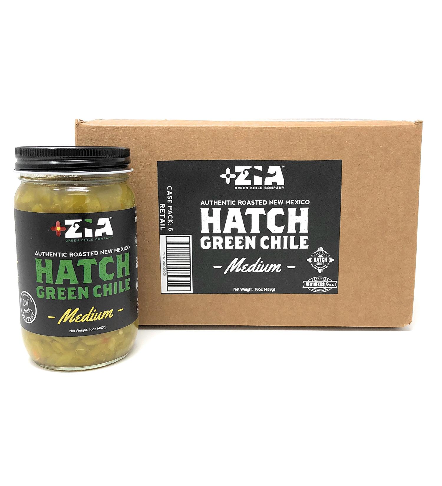 Zia Green Chile Company Original Flame-Roasted Hatch Green Chiles - 6 Pack, Medium Heat - Perfect for Salsas, Stews & More. Vegan & Gluten-Free - Buy Online on GoSupps.com