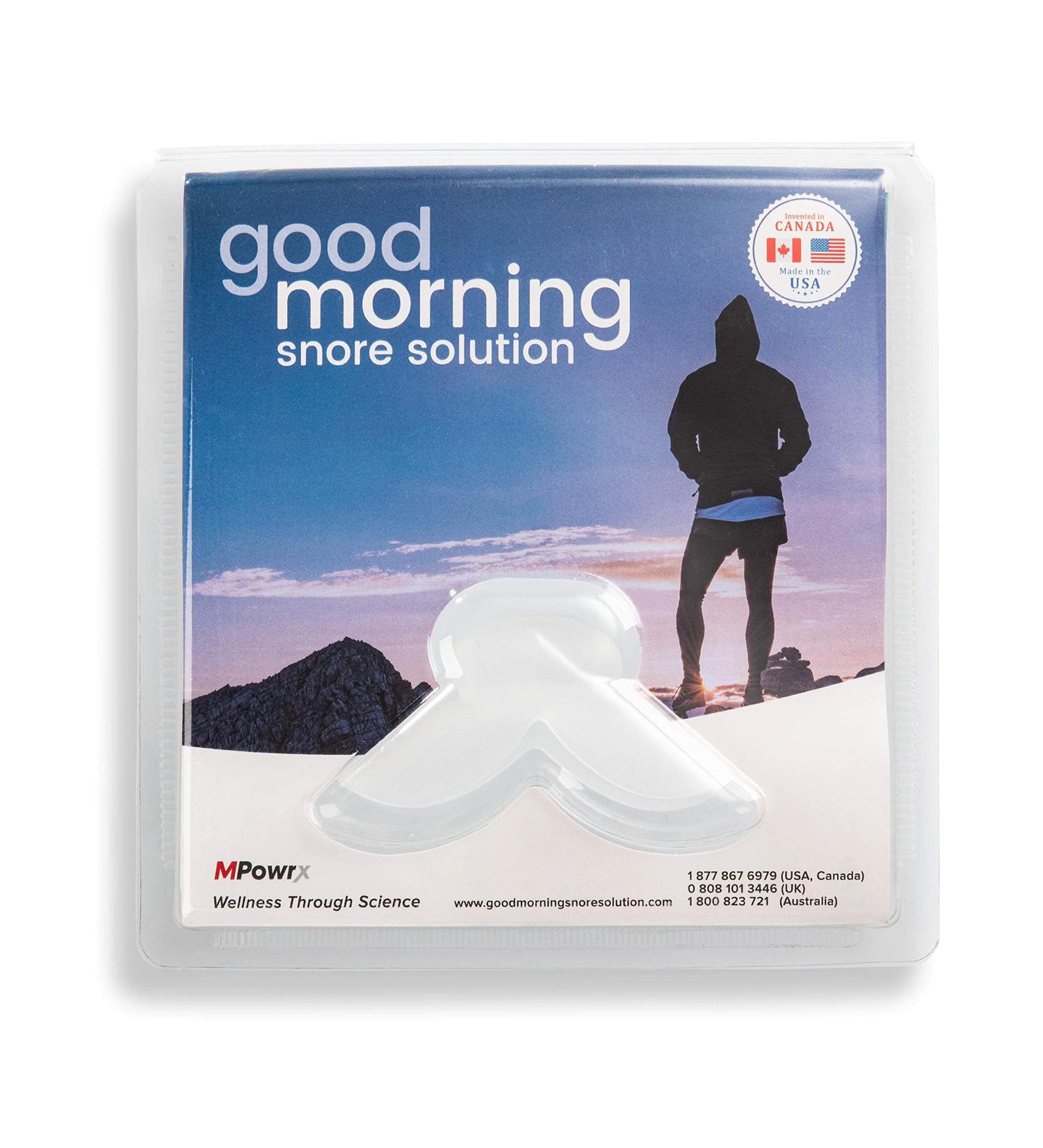 Good Morning Snore Solution Mouthpiece - FDA Cleared Anti Snoring Device for Adults | Sleep & Snoring Solution - Buy Online on GoSupps.com