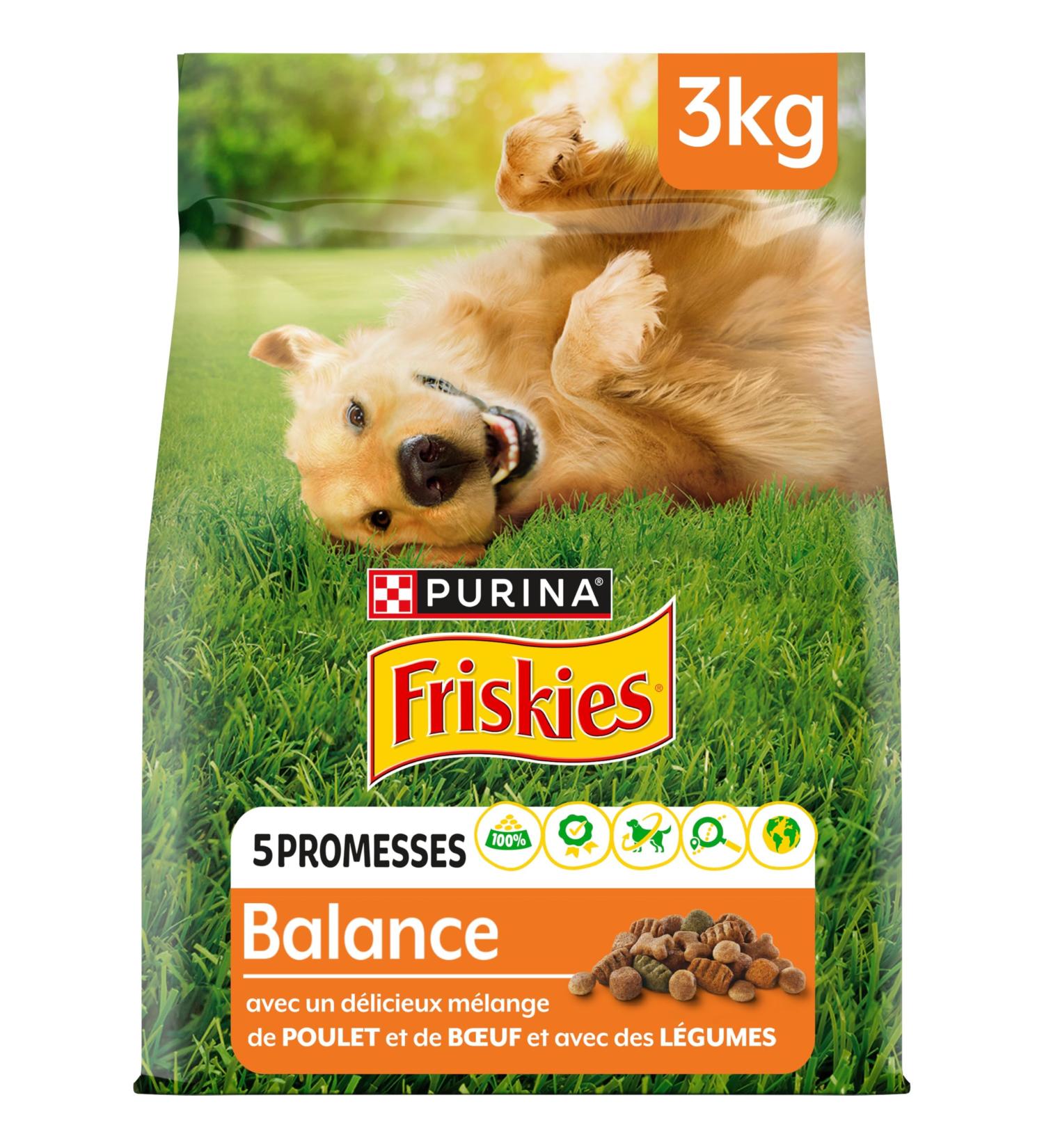 FRISKIES Balance Dog Food Chicken Beef Vegetables 3KG - Buy Online on GoSupps.com
