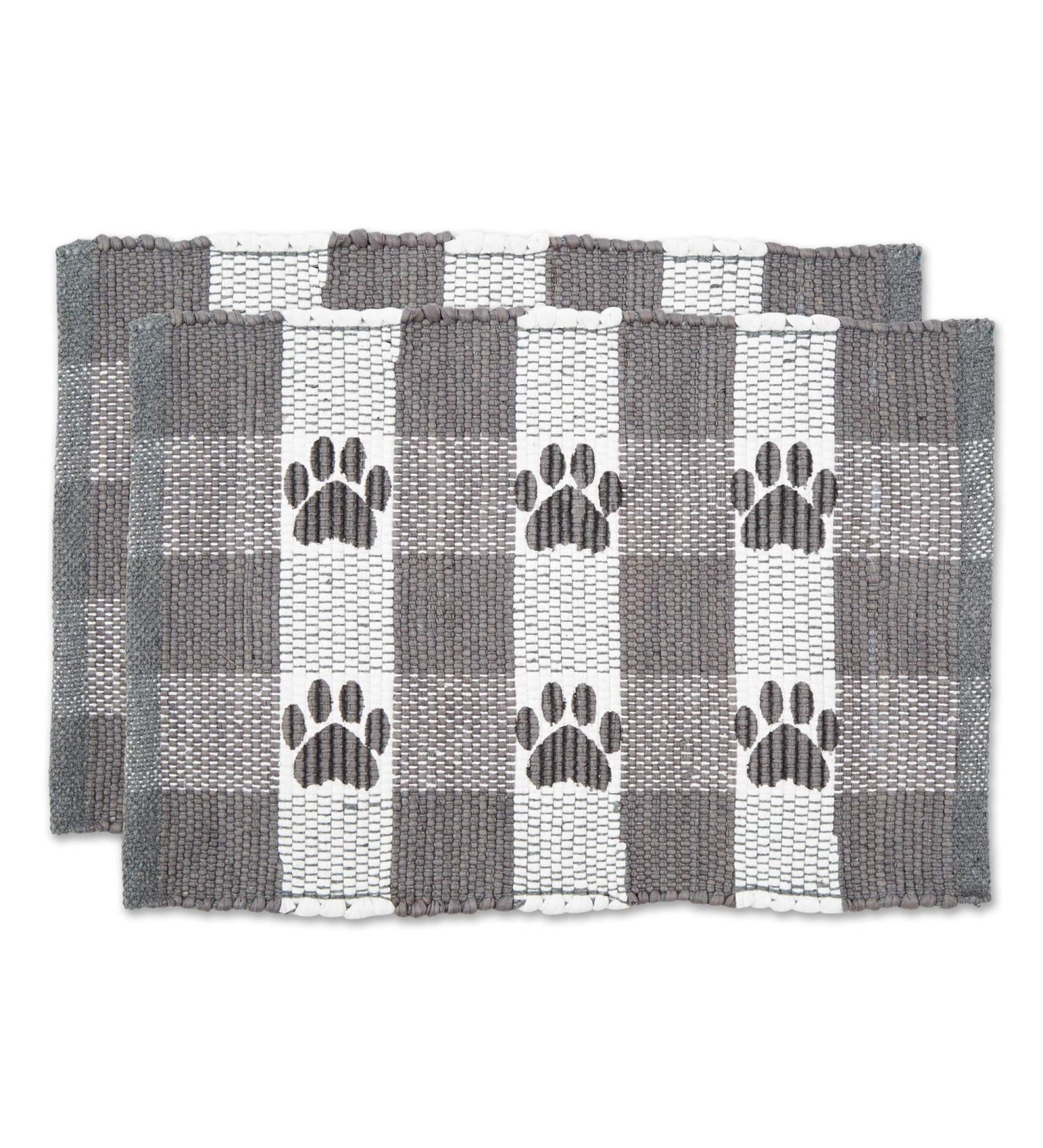 Bone Dry Buffalo Check Gray Placemat 12x18 - Set of 4 - Buy Online on GoSupps.com