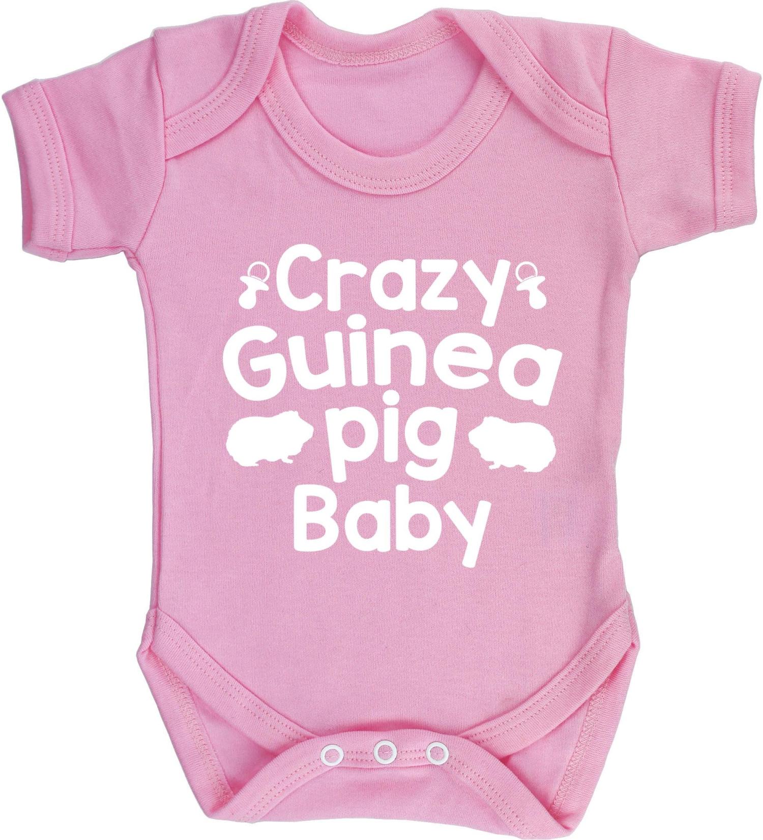 Hippowarehouse Crazy Guinea Pig Baby Vest Bodysuit - Short Sleeve for Boys and Girls - Buy Online on GoSupps.com