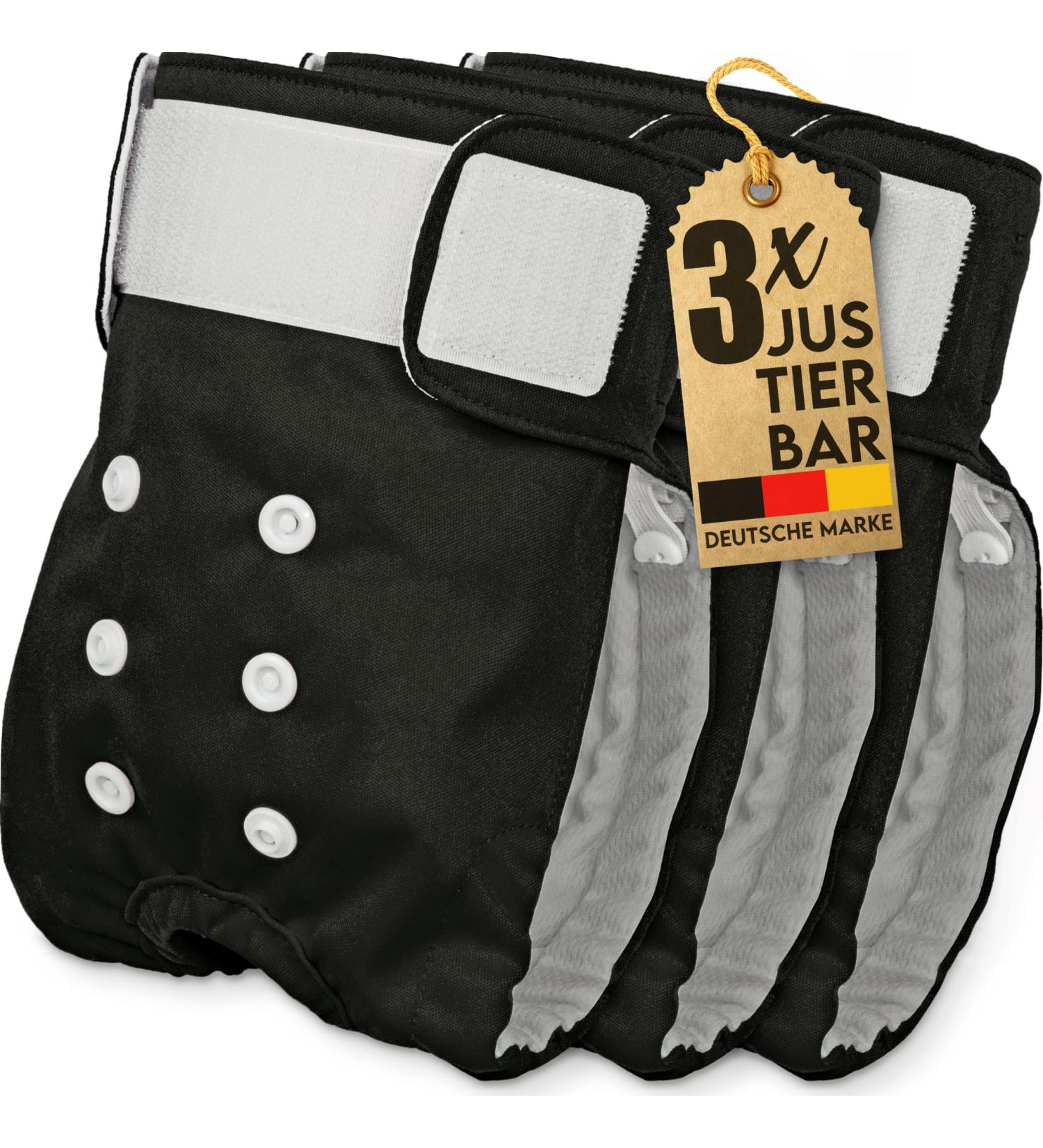 Buy Dog is K nig Eco-Friendly Dog Diapers for Bitches - 3 Pack Adjustable Leak-Proof & Perfect for Heat/Incontinence - Size S (29-40cm) - Buy Online on GoSupps.com