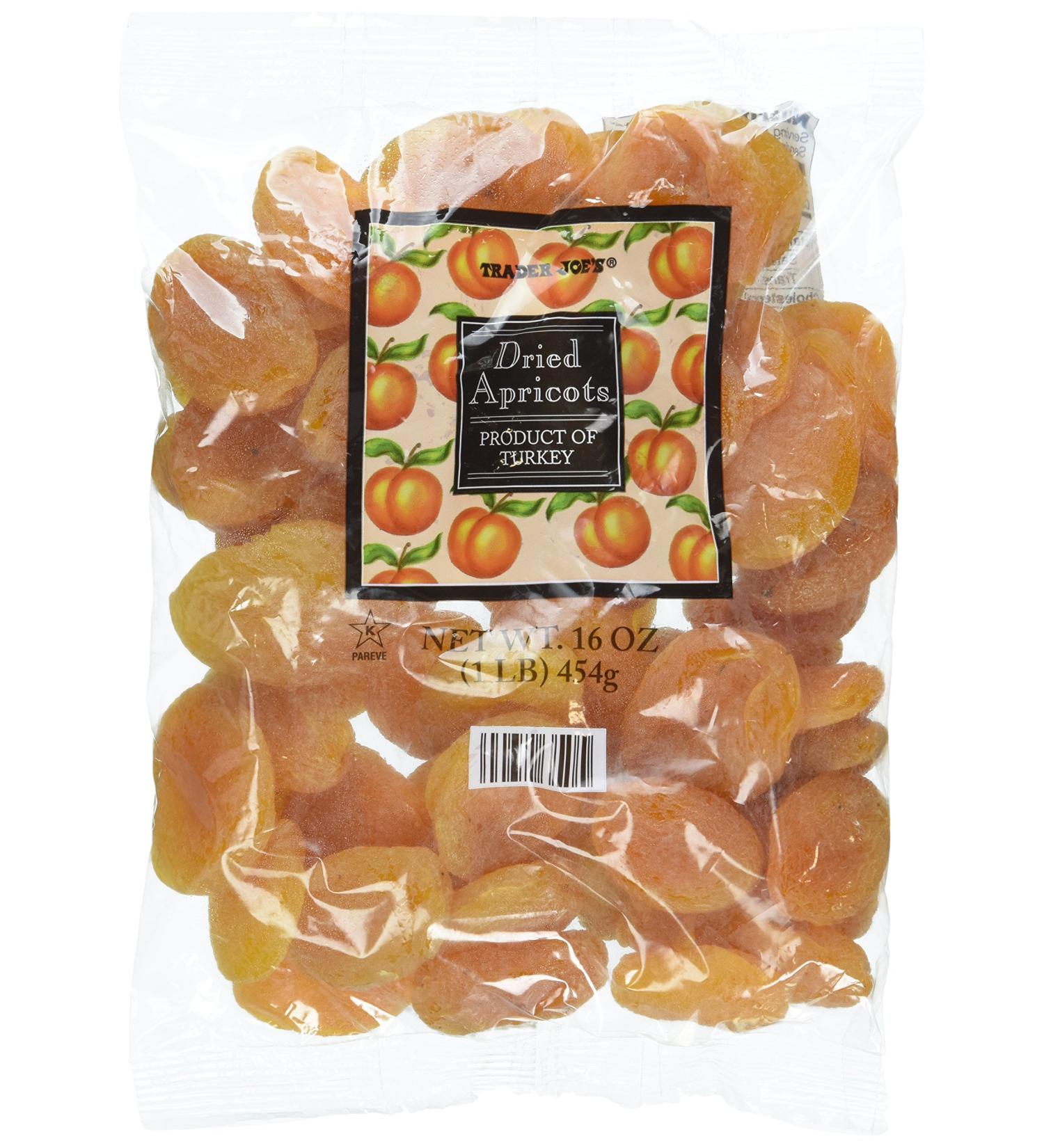 Trader Joe's Dried Apricots 1lb - Premium Quality Dried Fruit for Snacking - Buy Online on GoSupps.com