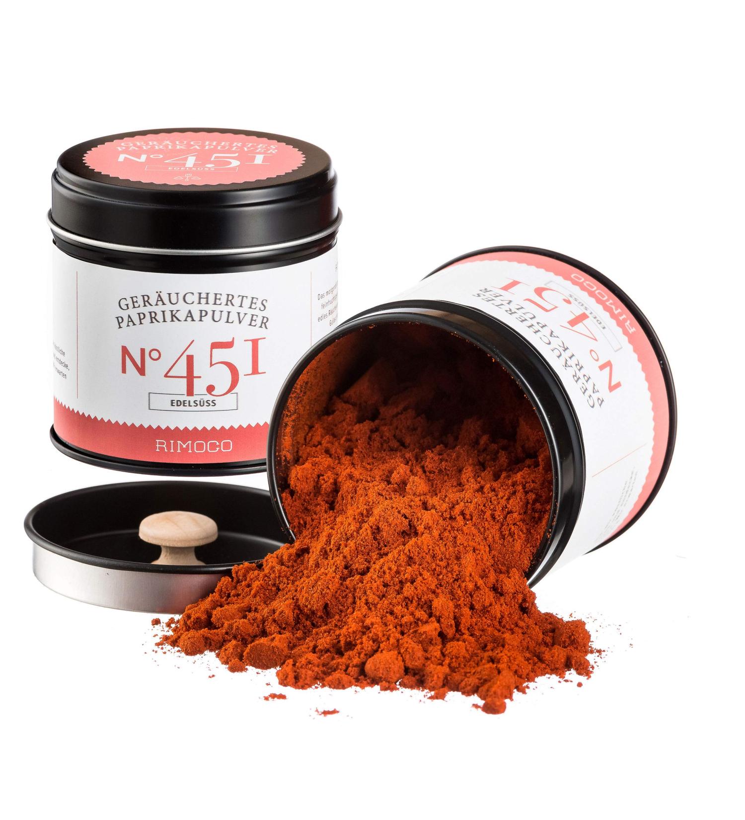 Rimoco N 451 Organic Smoked Paprika Powder - Sweet & Finely Ground | Piment n de la Vera (Spain) | 70g Elegant Spice Jar | DE- KO-007 - Buy Online on GoSupps.com