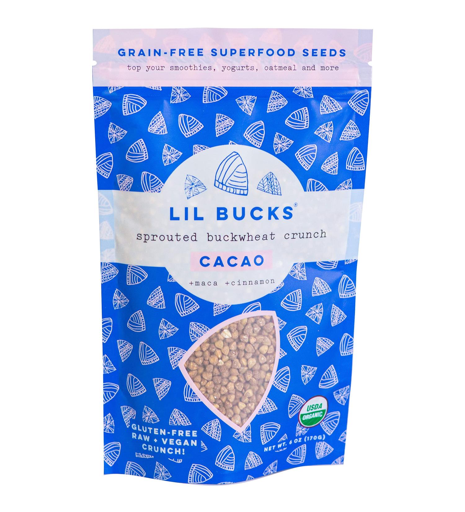 Organic Sprouted Buckwheat Granola (CACAO) - 6oz Pack | Lil Bucks - Buy Online on GoSupps.com