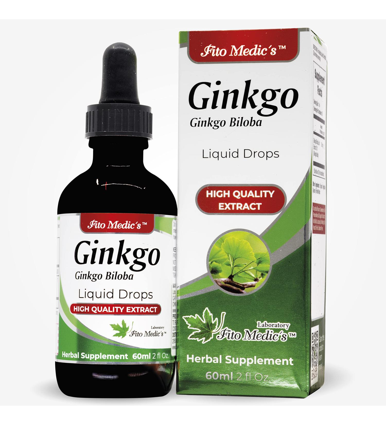 FITO MEDIC'S Lab - Ginkgo biloba for Memory and Concentration Pure -Ginkgo biloba Extract -Ultra high Absorption Alcohol Free. - Buy Online on GoSupps.com