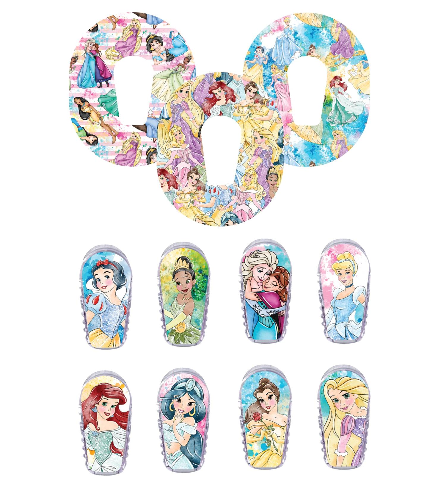 Dexcom G6 Adhesive Patches Dexcom G6 Transmitter Stickers Princess Dexcom 3-Pack Waterproof Dexcom Patches CGM Tape- Glucomart