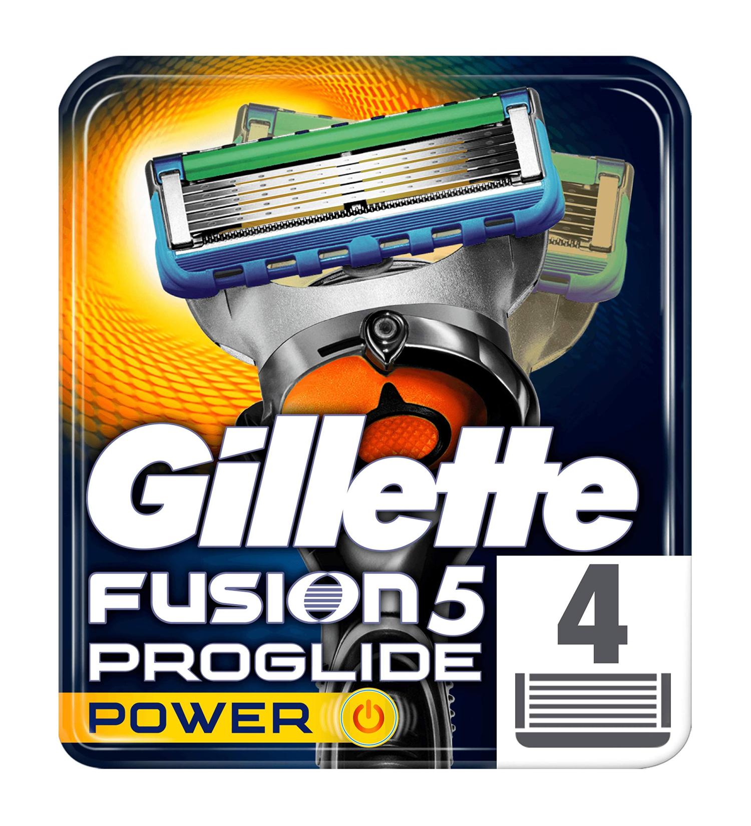 Buy Gillette Fusion5 ProGlide Power Razor Blades - 4 Replacement Blades with FlexBall Technology | International Shipping Available - Buy Online on GoSupps.com