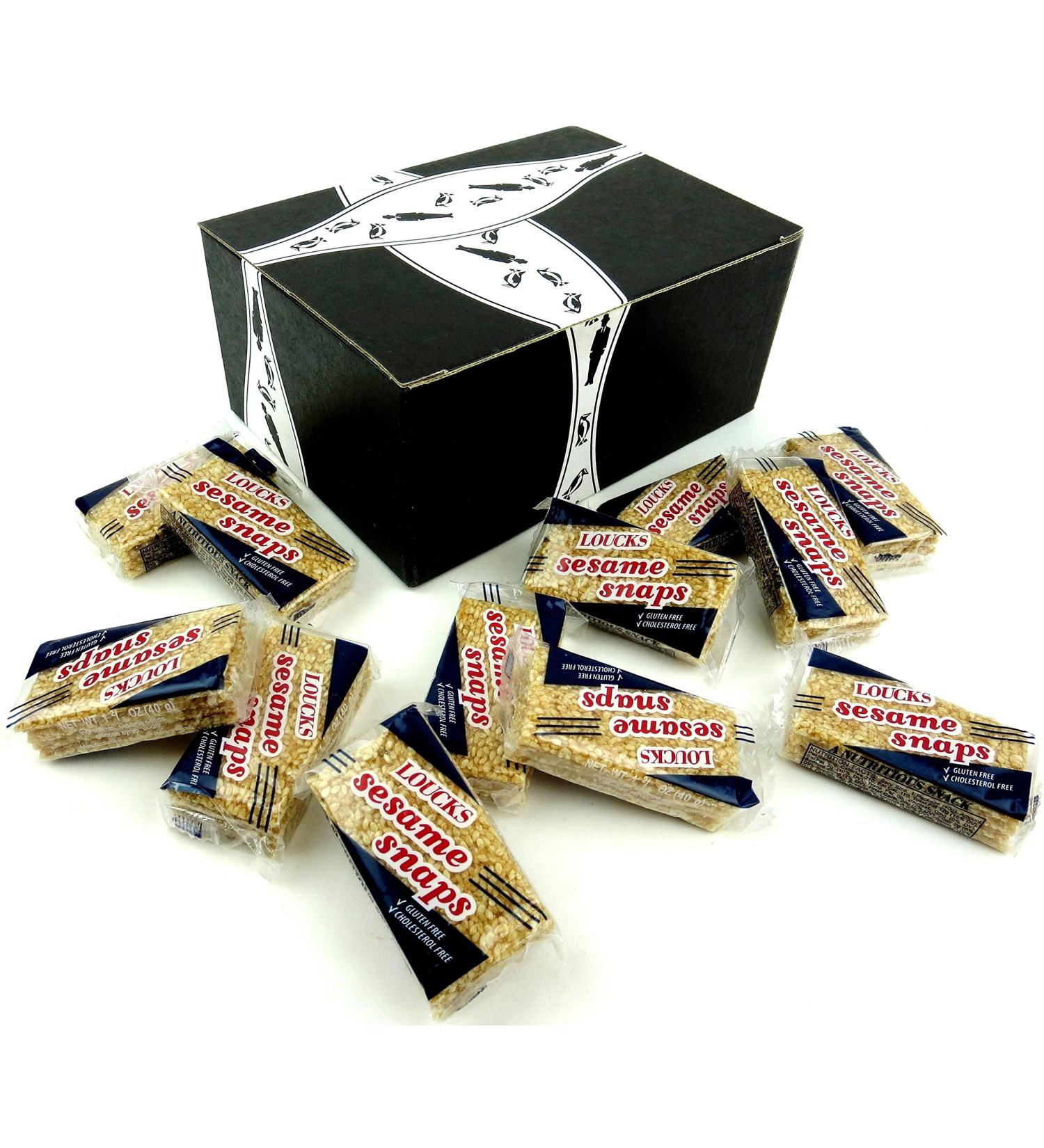 Loucks Sezme Sesame Snaps 1.4 oz Packages - Pack of 12 in BlackTie Box - Buy Online on GoSupps.com