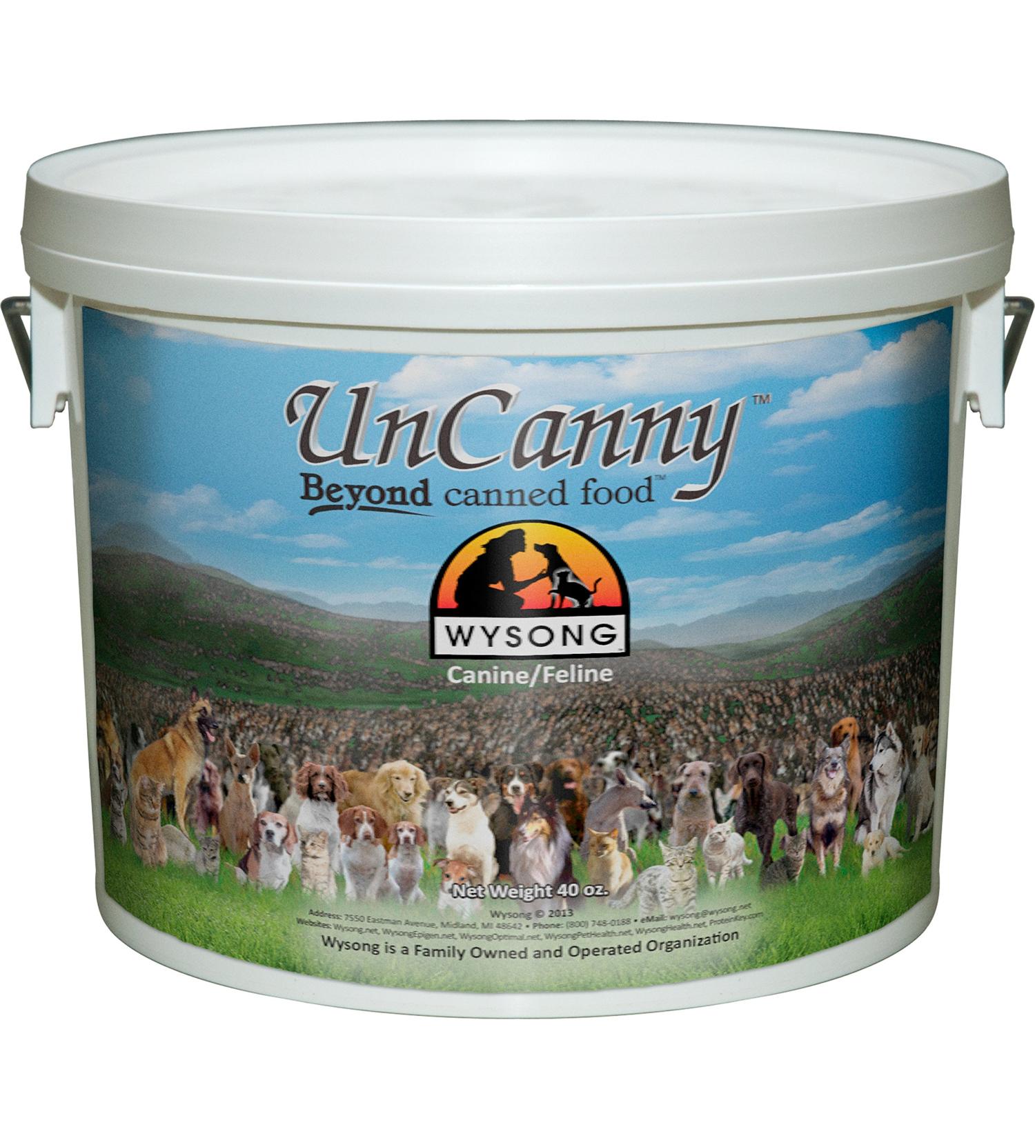 Wysong Uncanny Raw Diet Supplement for Dogs and Cats - 40oz Bucket - Buy Online on GoSupps.com