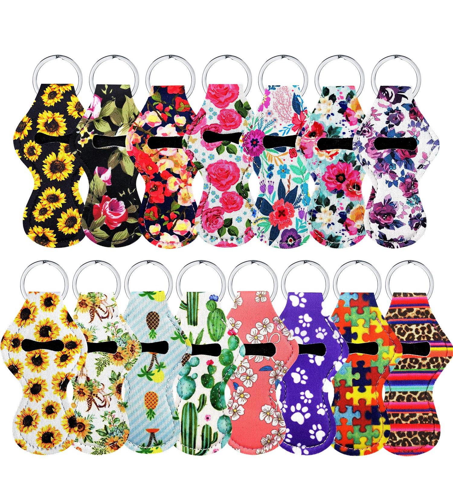 15Pcs Chapstick Holder Keychain - Lip Balm Tracker Safeguard (Style 2) | Bulk Lipstick Chapstick Keychain Holder - Buy Online on GoSupps.com