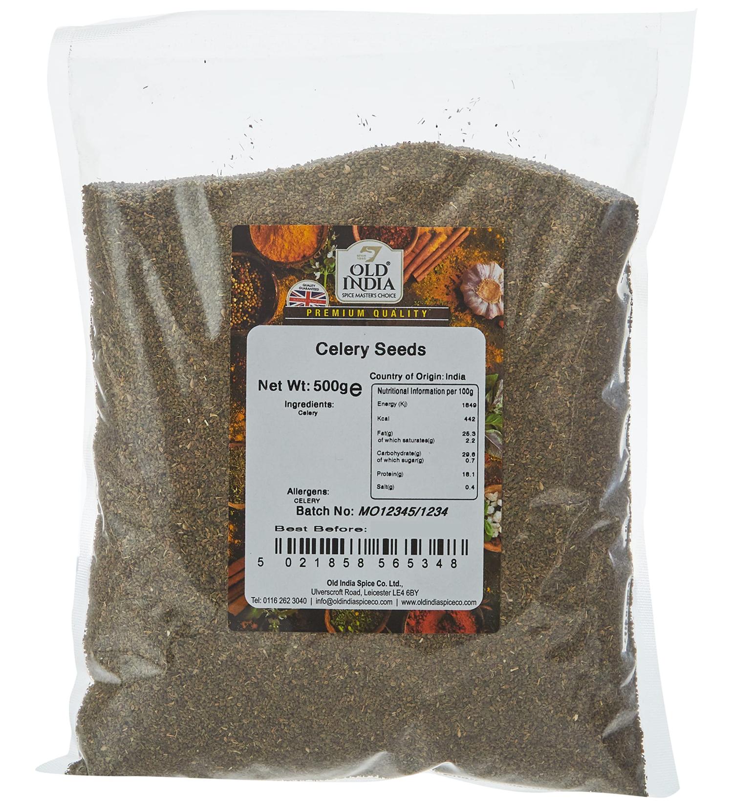 Old India Celery Seeds 500g - Premium Quality Spices for Cooking | Shop Now - Buy Online on GoSupps.com