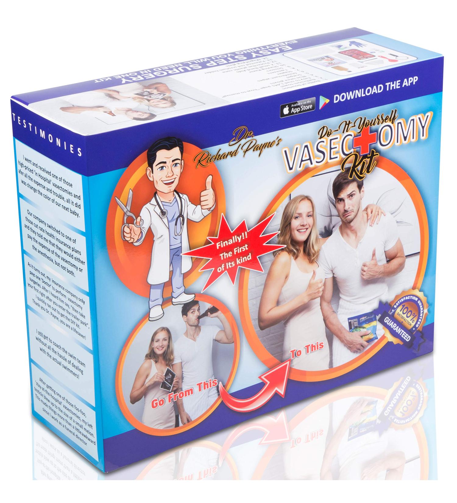 Prank Gift Boxes Inc. DIY at-Home Vasectomy Kit! Prank Box for Adult or Kids! Prank Gift Box / Gag Box for Fun Present Giving! The Fake Joke Box for Lovers of Funny Gag Gifts and Funny Pranks - Buy Online on GoSupps.com