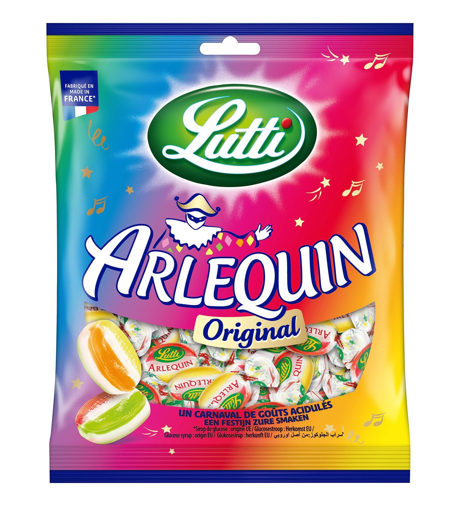 Lutti Arlequin Original 150g Bleue rose 150 g (Lot de 1)