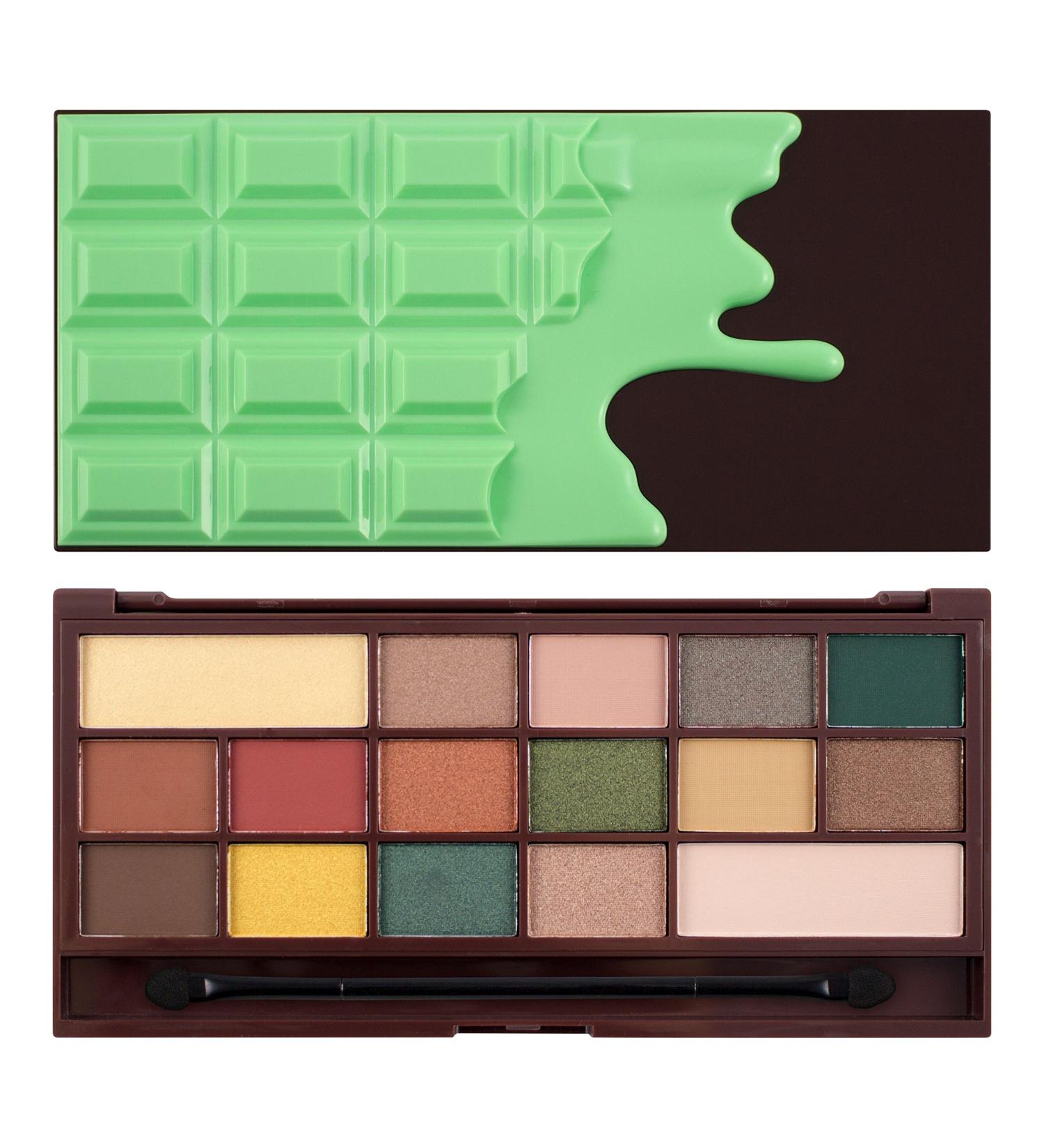 Buy MakeUp Revolution I Heart Mint Chocolate Eyeshadow Palette | Black Ink - International Shipping Available - Buy Online on GoSupps.com