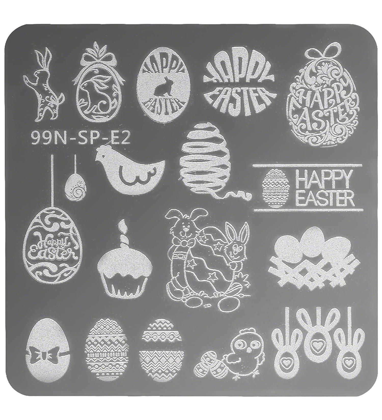99nails Stamping Plate Special - Happy Easter | Premium Nail Art for Creative Designs - Fast International Shipping - Buy Online on GoSupps.com