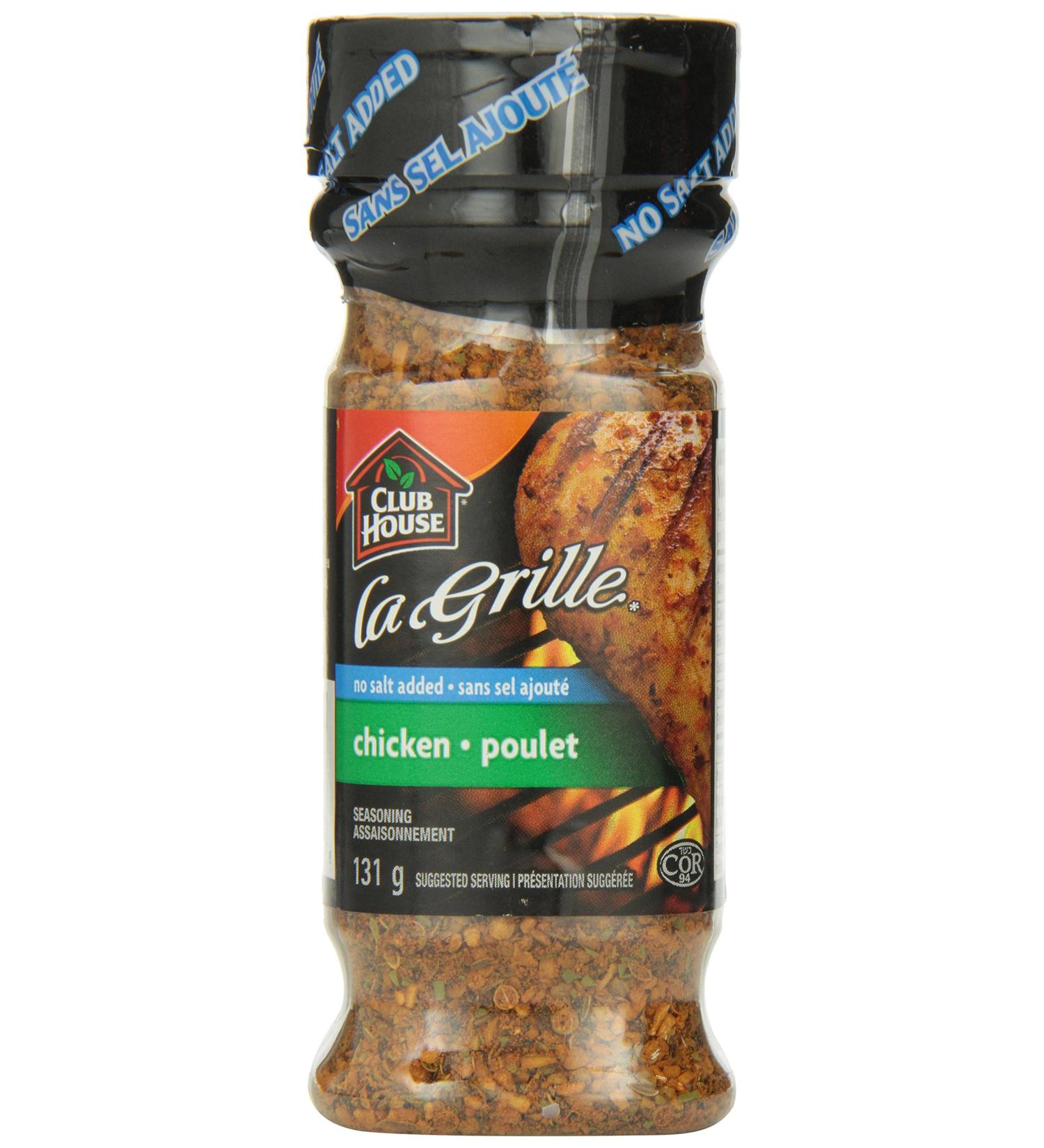 Club House La Grille Grilling Made Easy Chicken Seasoning Salt-Free 131g - Buy Online on GoSupps.com