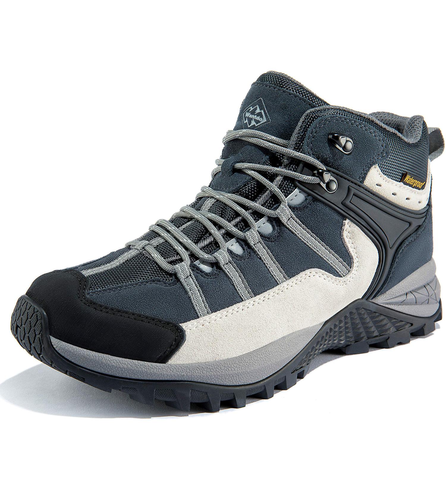 Wantdo Women's Waterproof Hiking Boots - Offwhite, Size 8.5 Women/8.5 Men | Slip Resistant Work & Tactical Boots for Outdoor Hiking - Buy Online on GoSupps.com