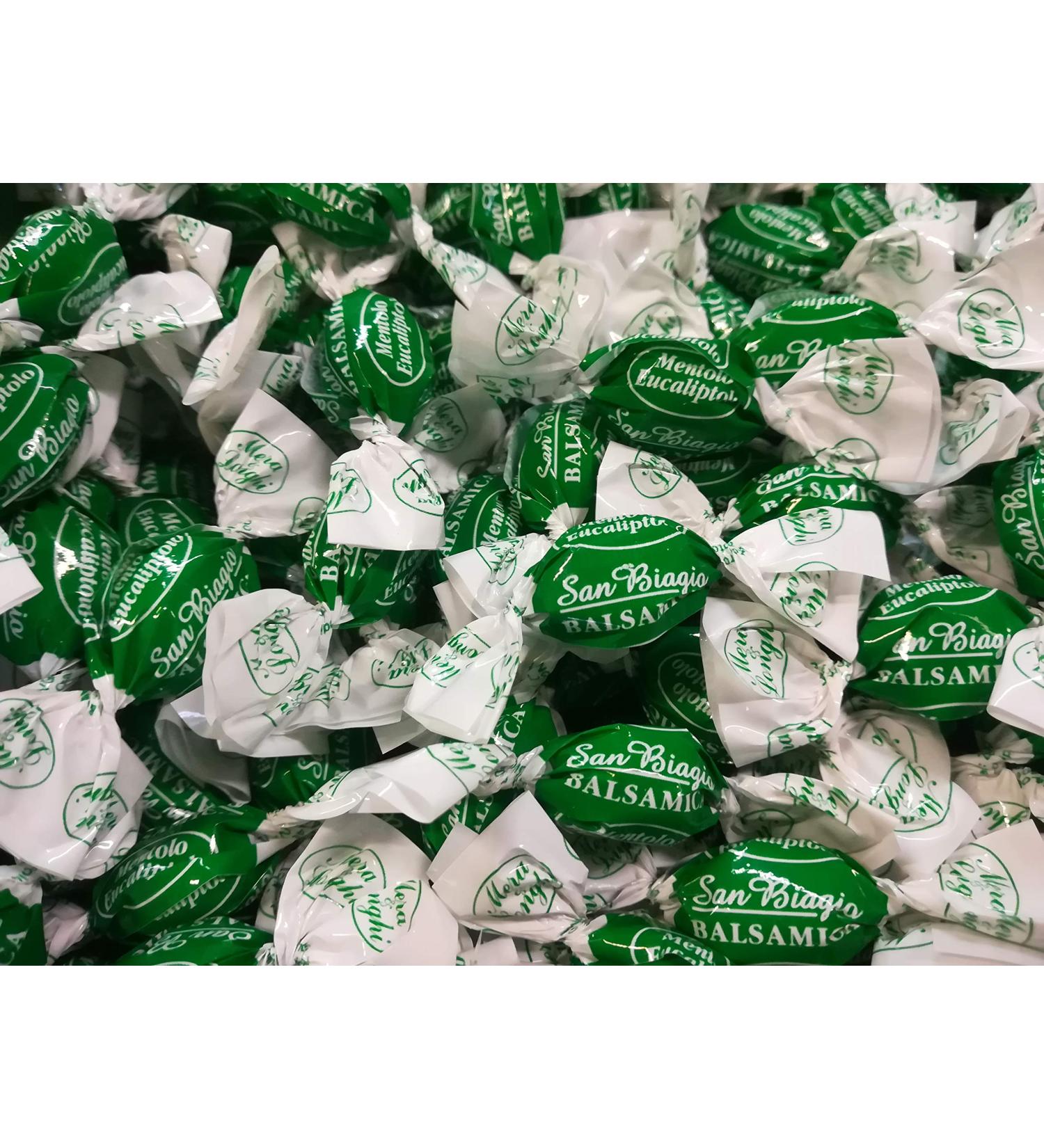 Mera & Longhi Mera & Longhi San Biagio Menthol Eucalyptus Filled Balsamic Candy Pack of 1 kg