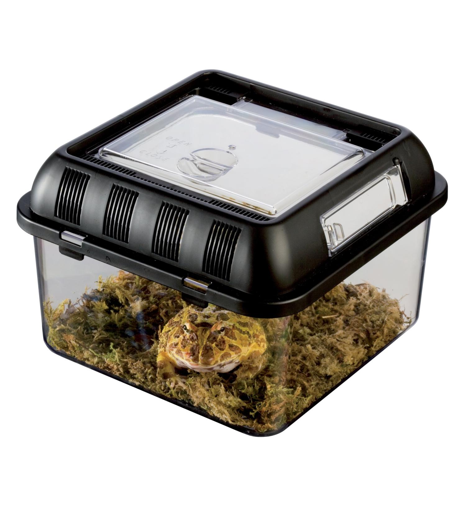 Exo Terra Breeding Box - Stackable Incubator Terrarium (S) 20.5x20.5x15cm | International Shipping - Buy Online on GoSupps.com