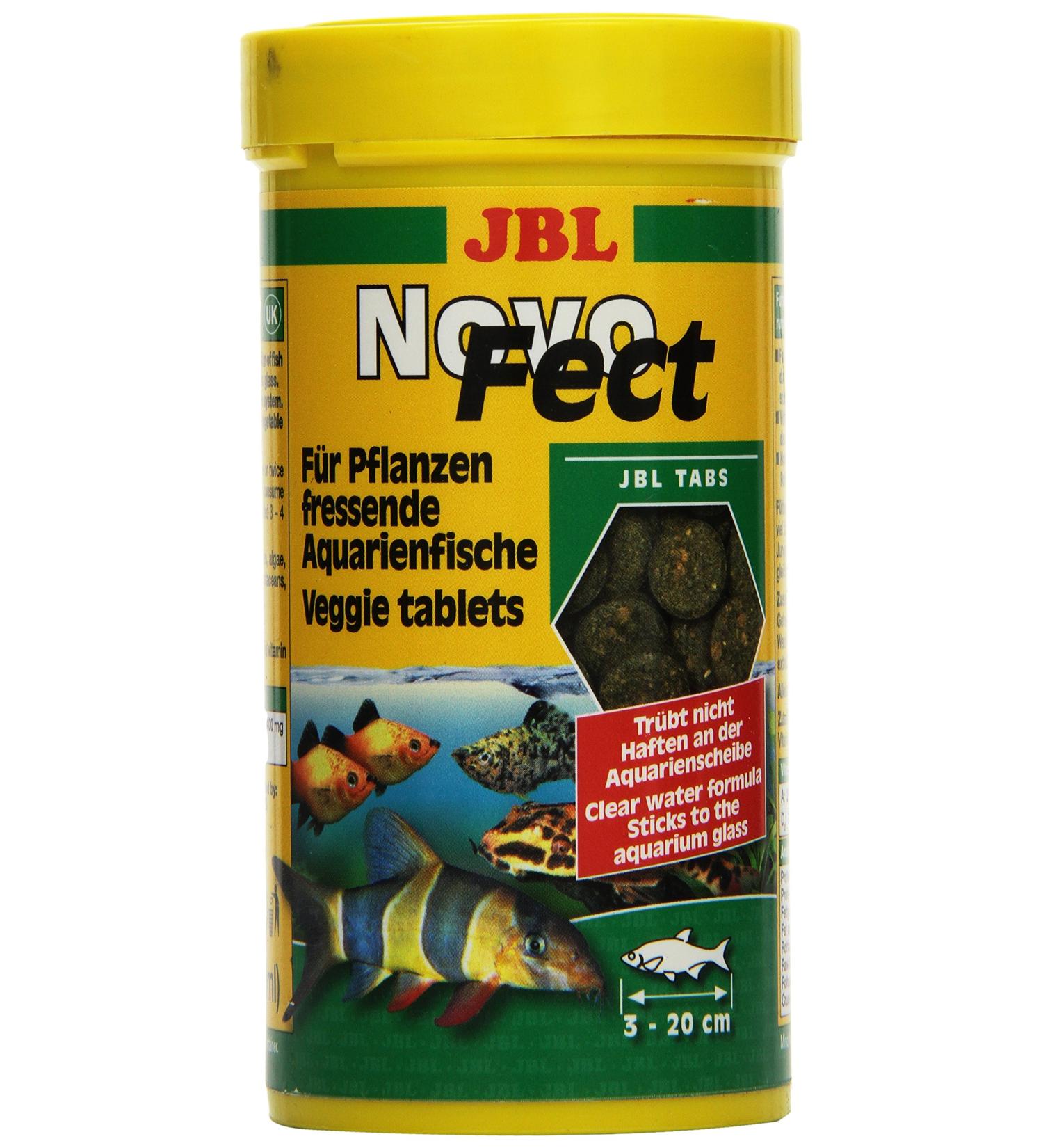 JBL NovoFect 30248 - Complete Food Tablets for Herbivorous Aquarium Fish | 250 ml Pack - International Shipping Available - Buy Online on GoSupps.com