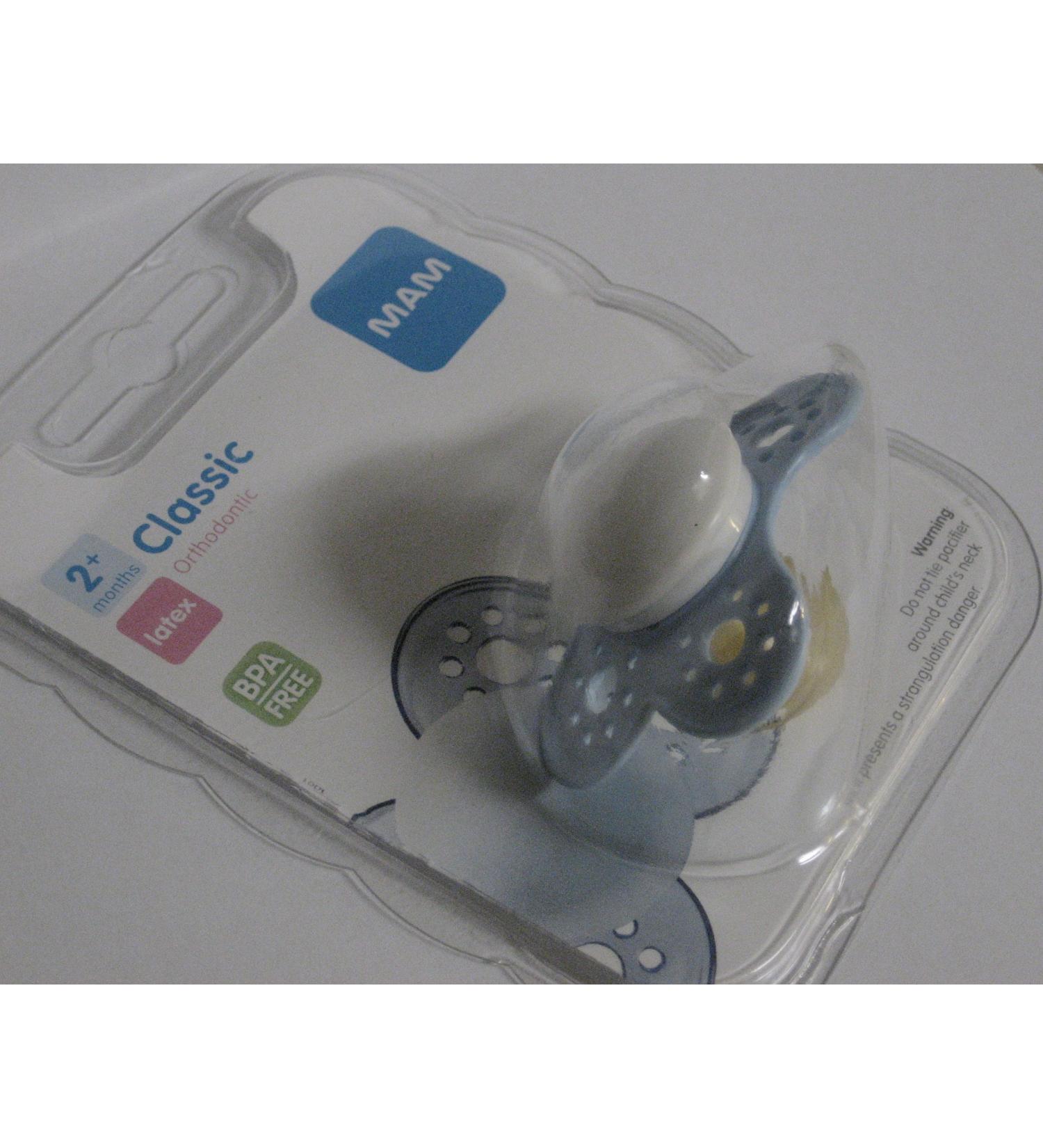 MAM Classic Latex Orthodontic Pacifier - BPA Free - 2+ - Single Pack - Assorted Colors - International Shipping Available - Buy Online on GoSupps.com