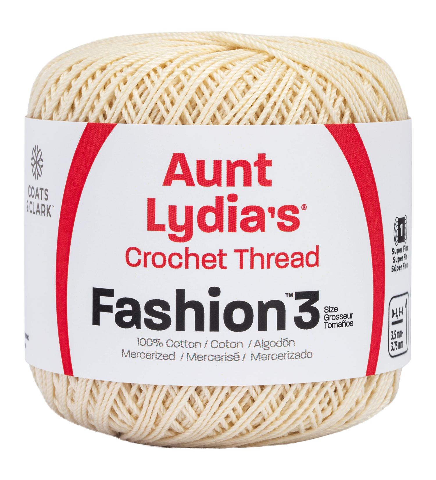 Coats Crochet Fashion Crochet Thread  3  Bridal White