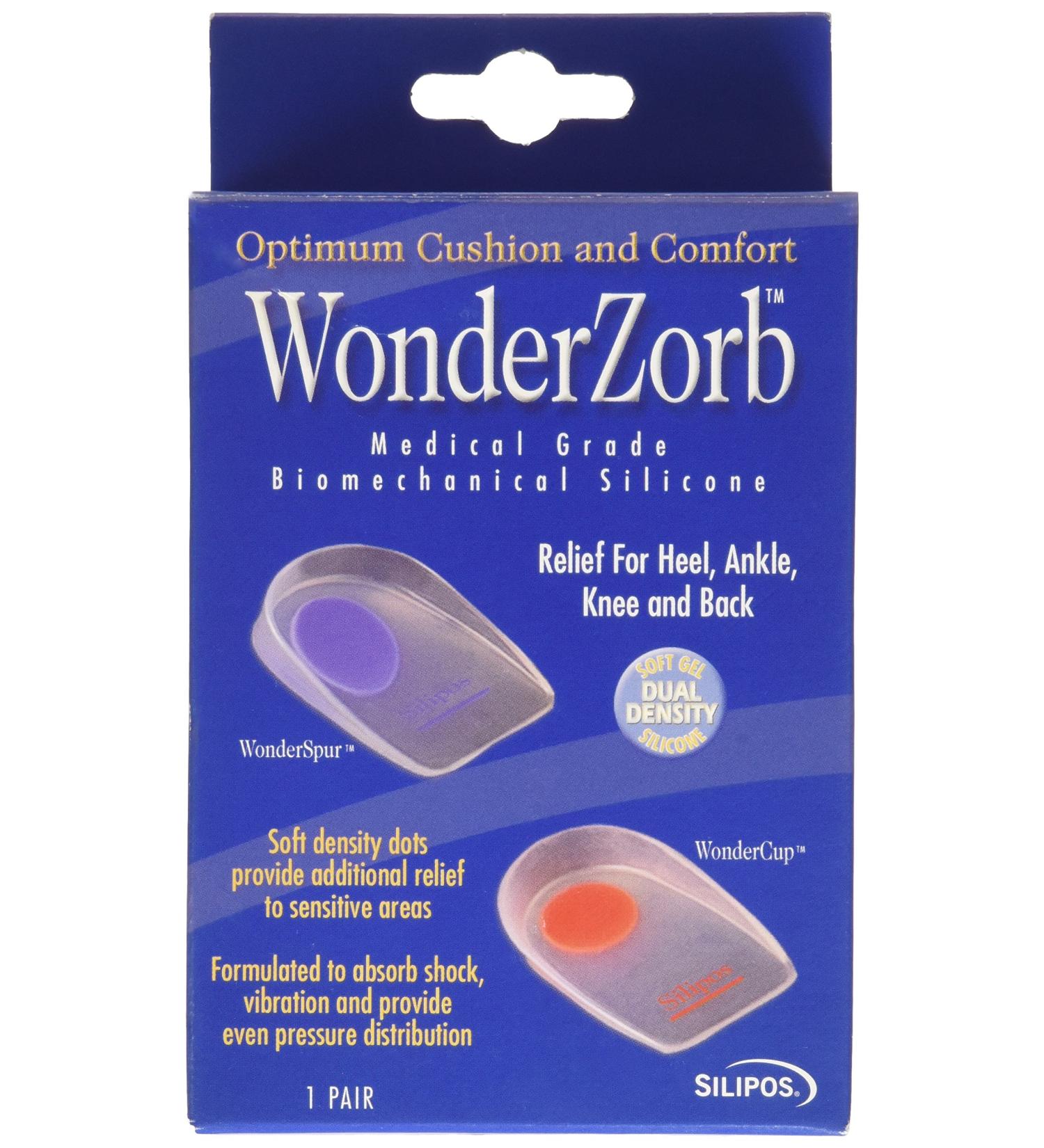 Silipos Wonder-Spur Soft Silicone Heel Cup - Medium | Pain Relief for Heel Spurs - Buy Online on GoSupps.com