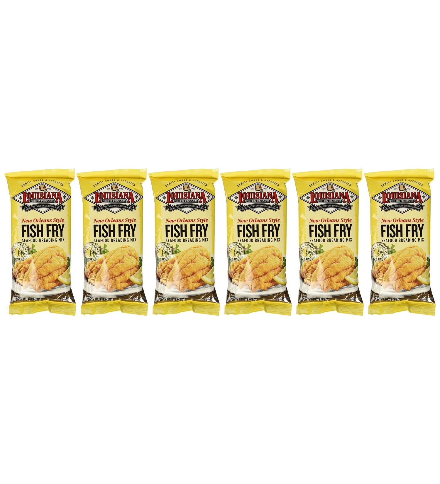 Louisiana Fish Fry New Orleans Style - 6x10 Oz | Authentic Southern Flavor - Buy Online on GoSupps.com