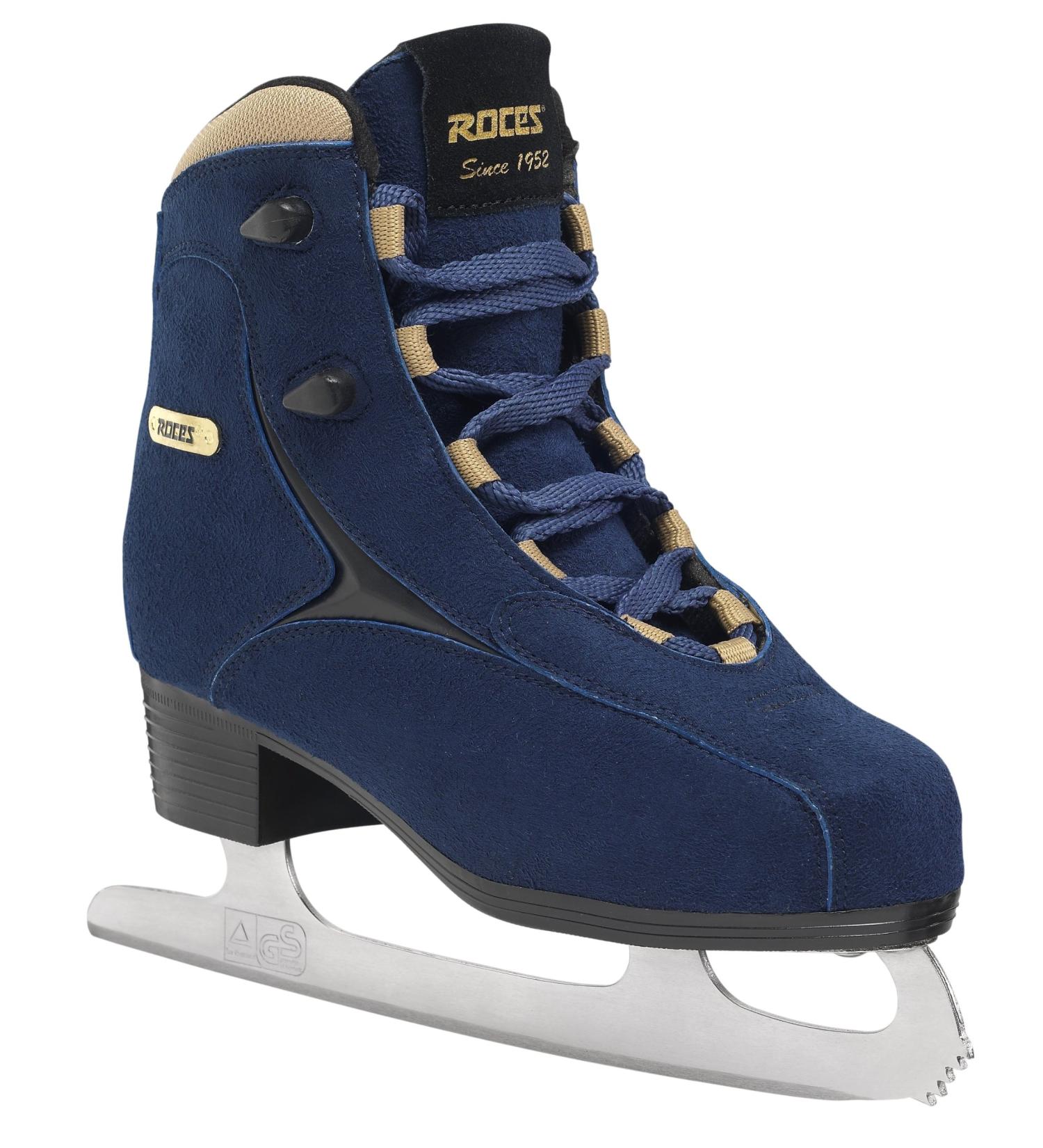 Roces Women's Ice Skates Caje 38 - Stylish Blue-Gold Design for Ultimate Performance - International Shipping Available - Buy Online on GoSupps.com