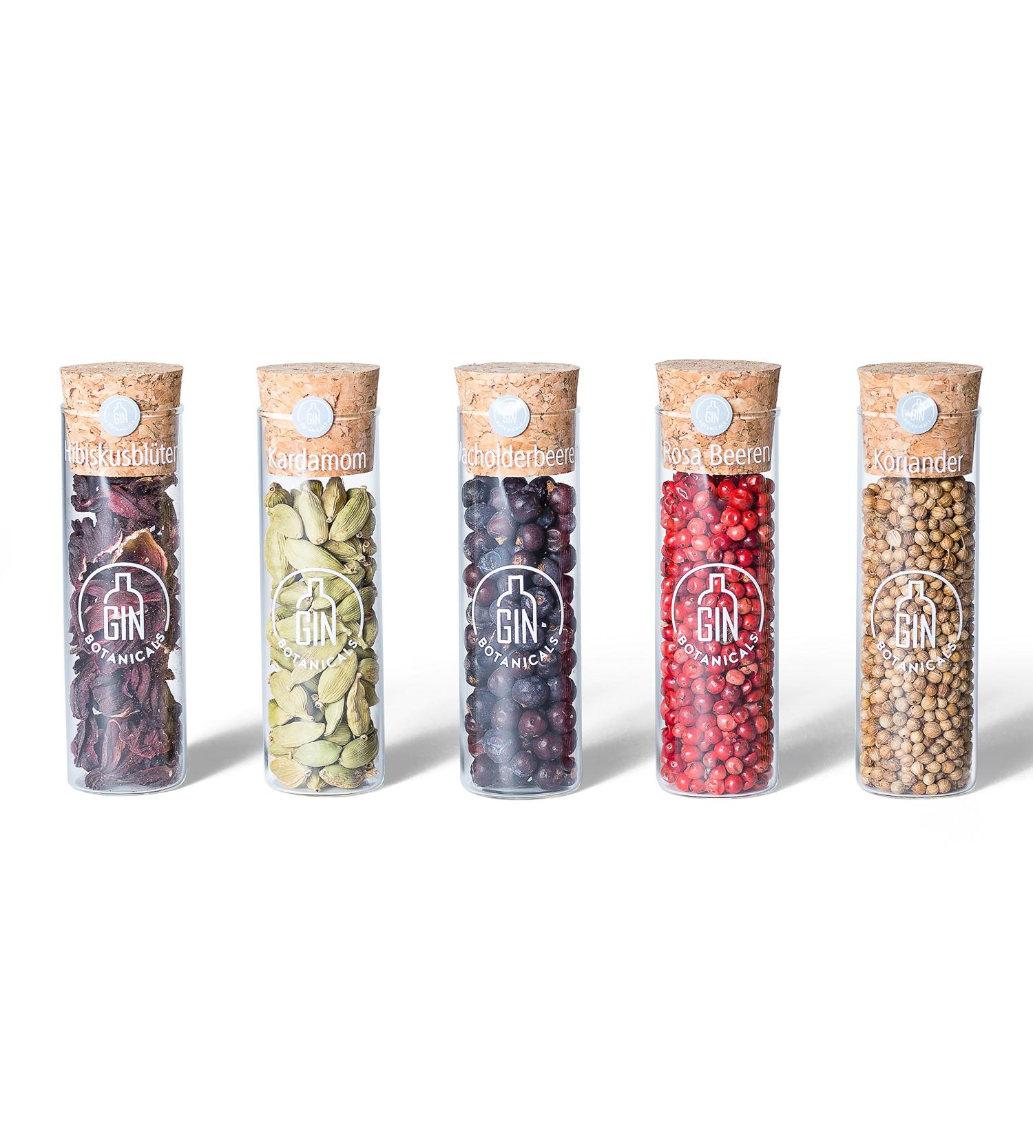 Buy Gin Botanicals Basic Set | 5 Premium Gin & Tonic Spices + Recipe Book | Perfect Gift for Him & Her | International Shipping Available - Buy Online on GoSupps.com