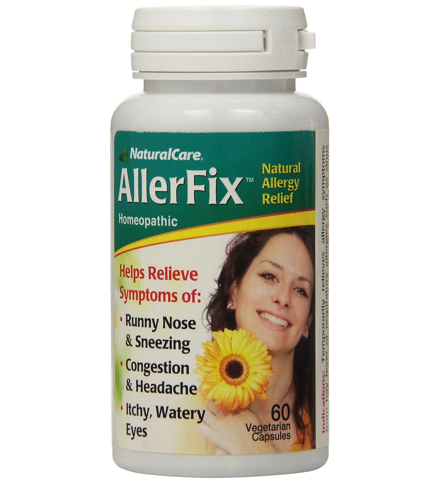 NaturalCare AllerFix 60ct Veg Cap - Fast-Acting Allergy Relief | Carton Included - Buy Online on GoSupps.com