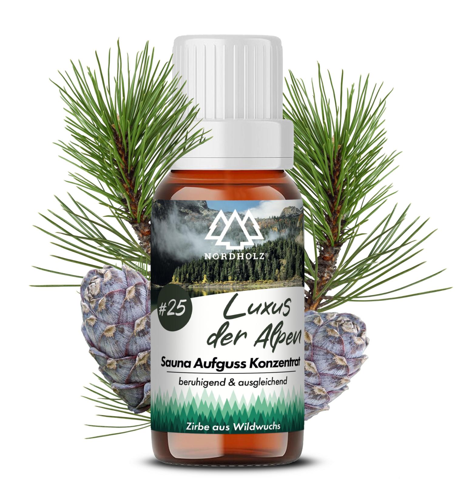 Nordholz Sauna Infusion - 48 Exclusive 15ml Varieties | #25 Luxury of the Alps - Premium Sauna Fragrance & Accessories for Relaxing Moments - Buy Online on GoSupps.com