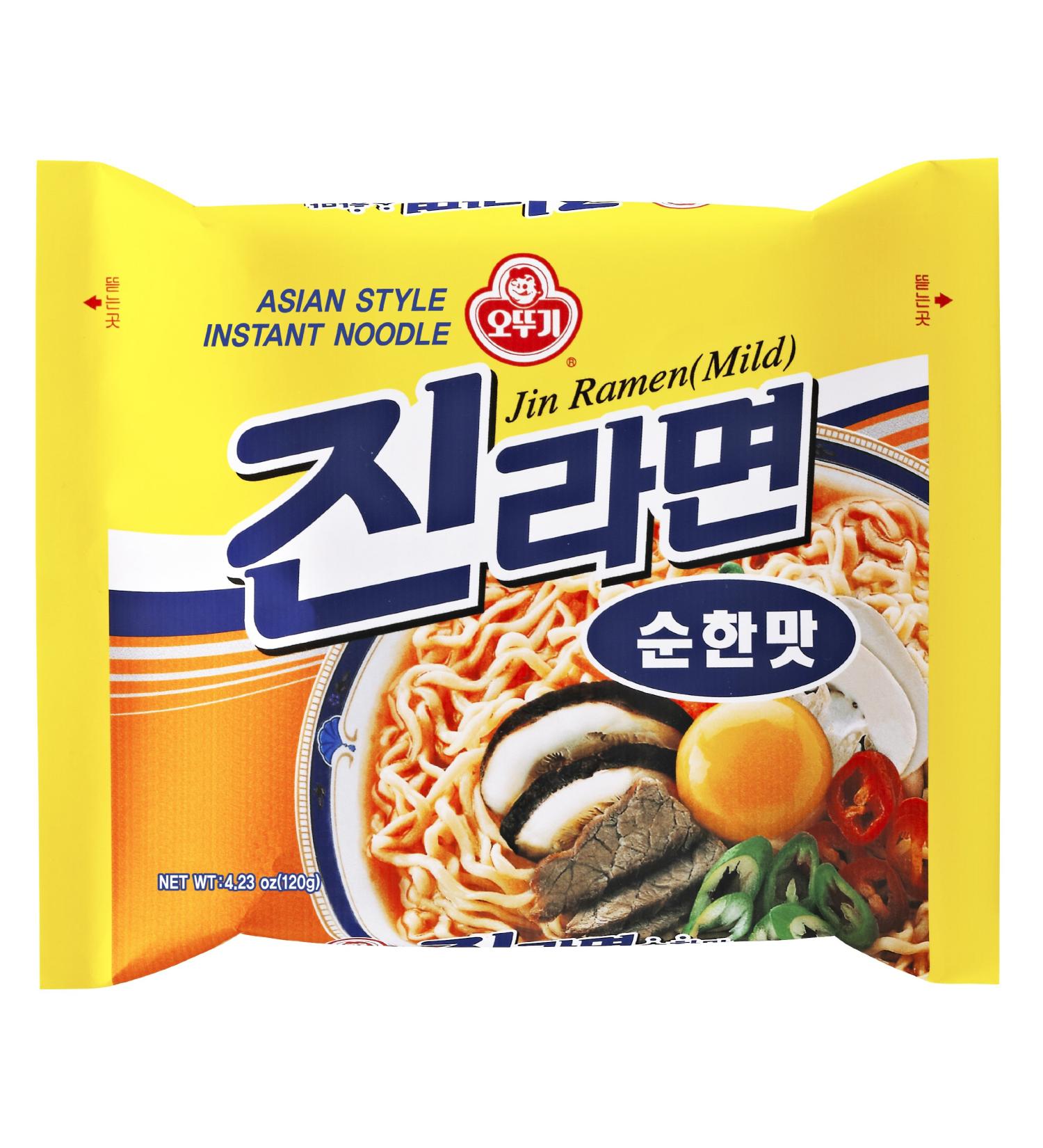 Jin Ramen Mild Noodle Soup OTTOGI 120g Korea - 12